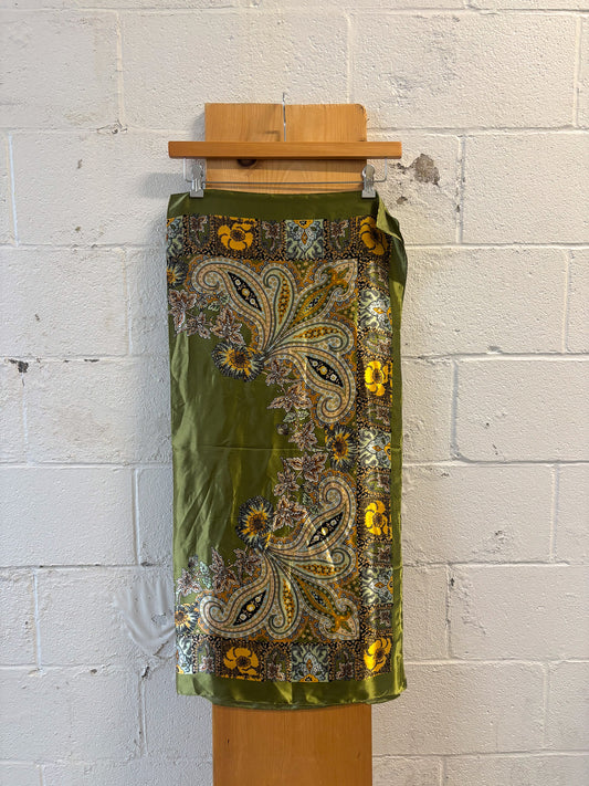 Green Paisley Scarf