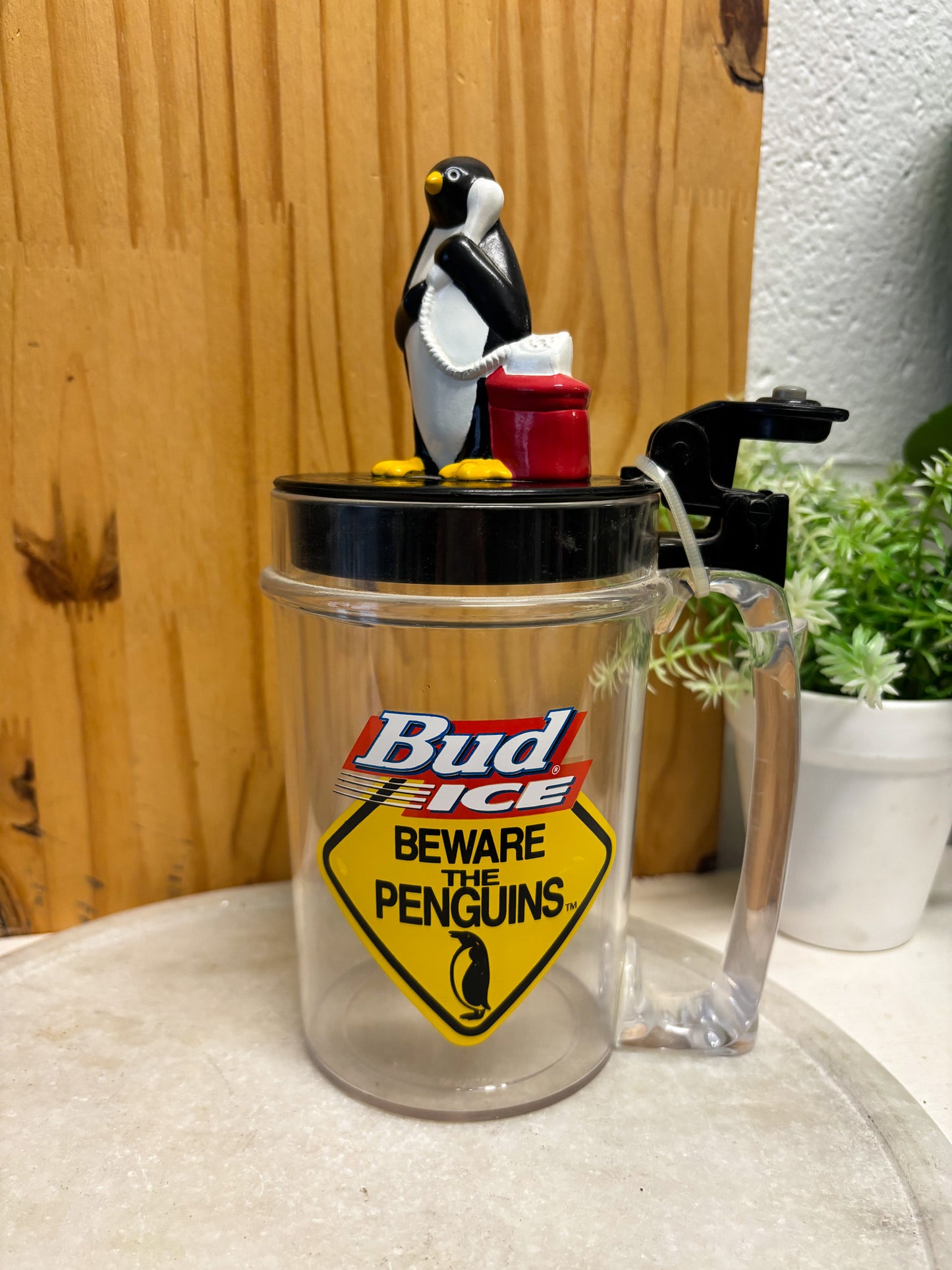 Vtg Pair of 90's Bud Light Mugs