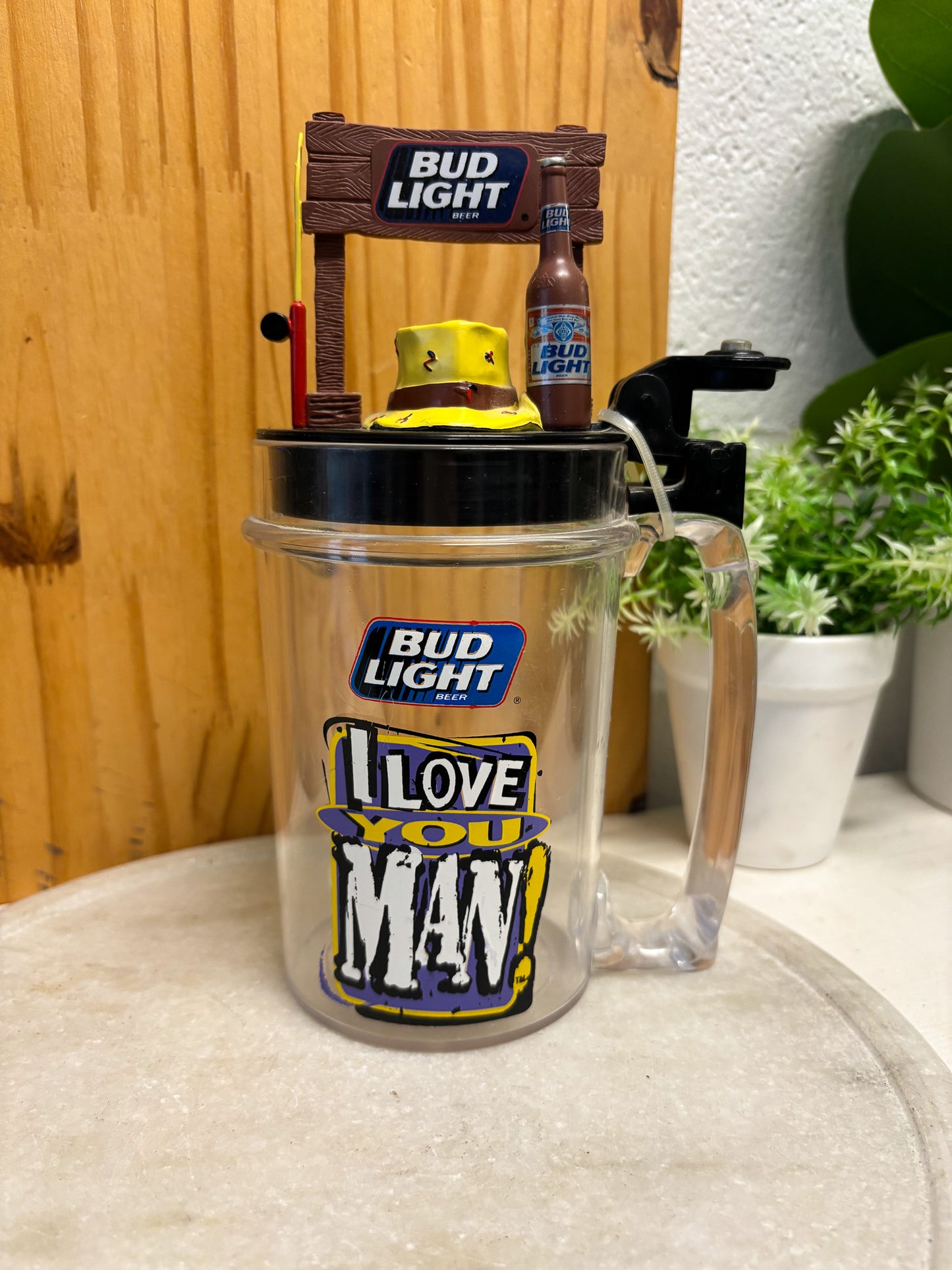 Vtg Pair of 90's Bud Light Mugs