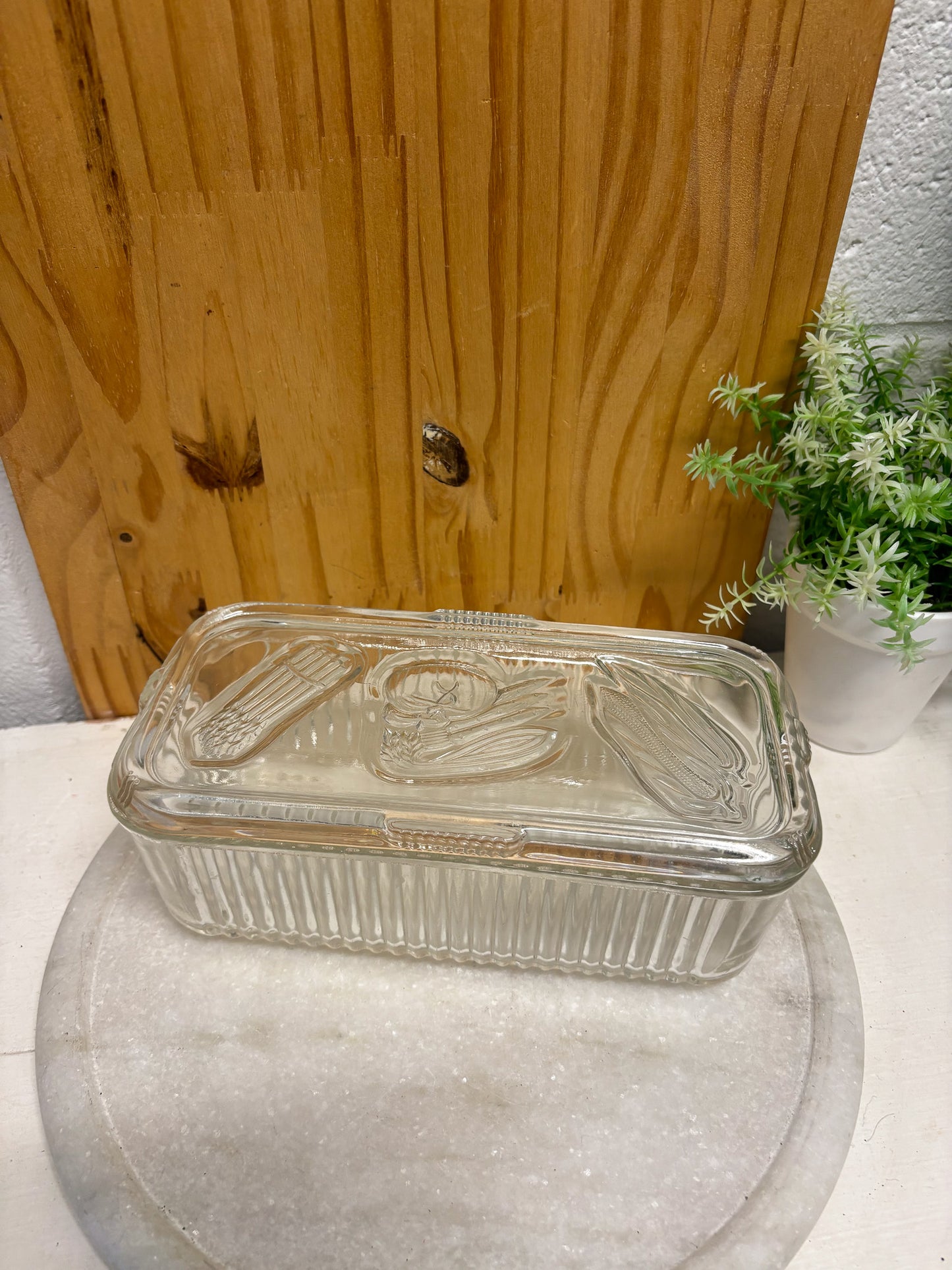 Vtg Glass Fridge Container (Local Pick Up Only)