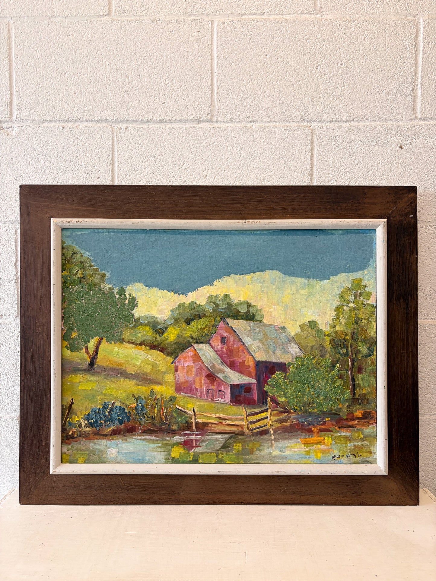 1974 Original Countryside Painting (Local Pick Up Only)