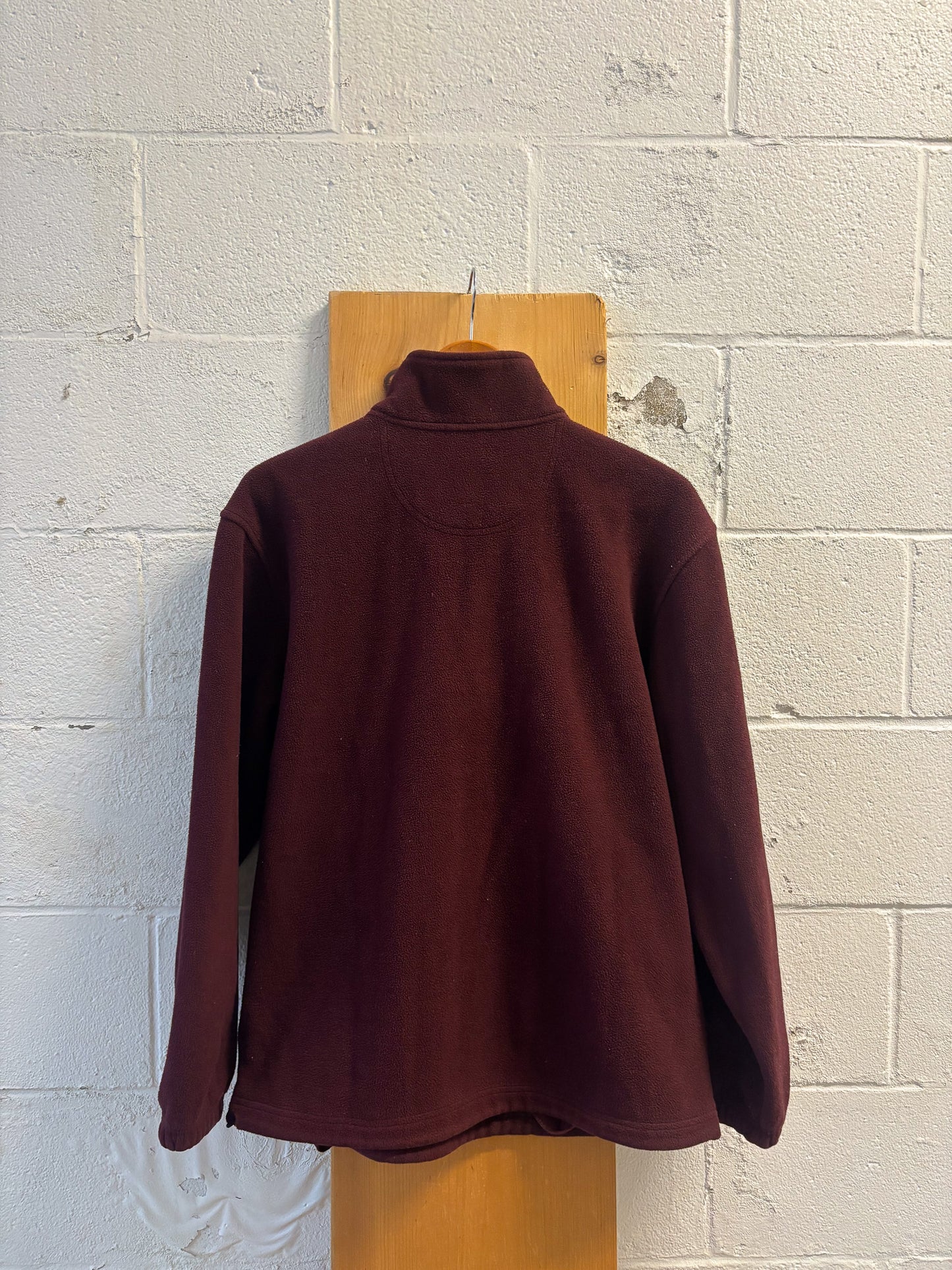 Maroon Fleece Quarter Zip : M