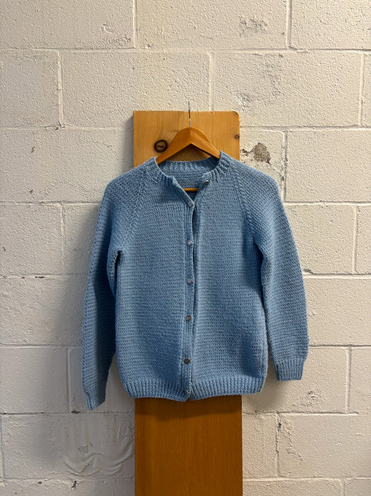 Vtg Baby Blue Cardigan : S/M