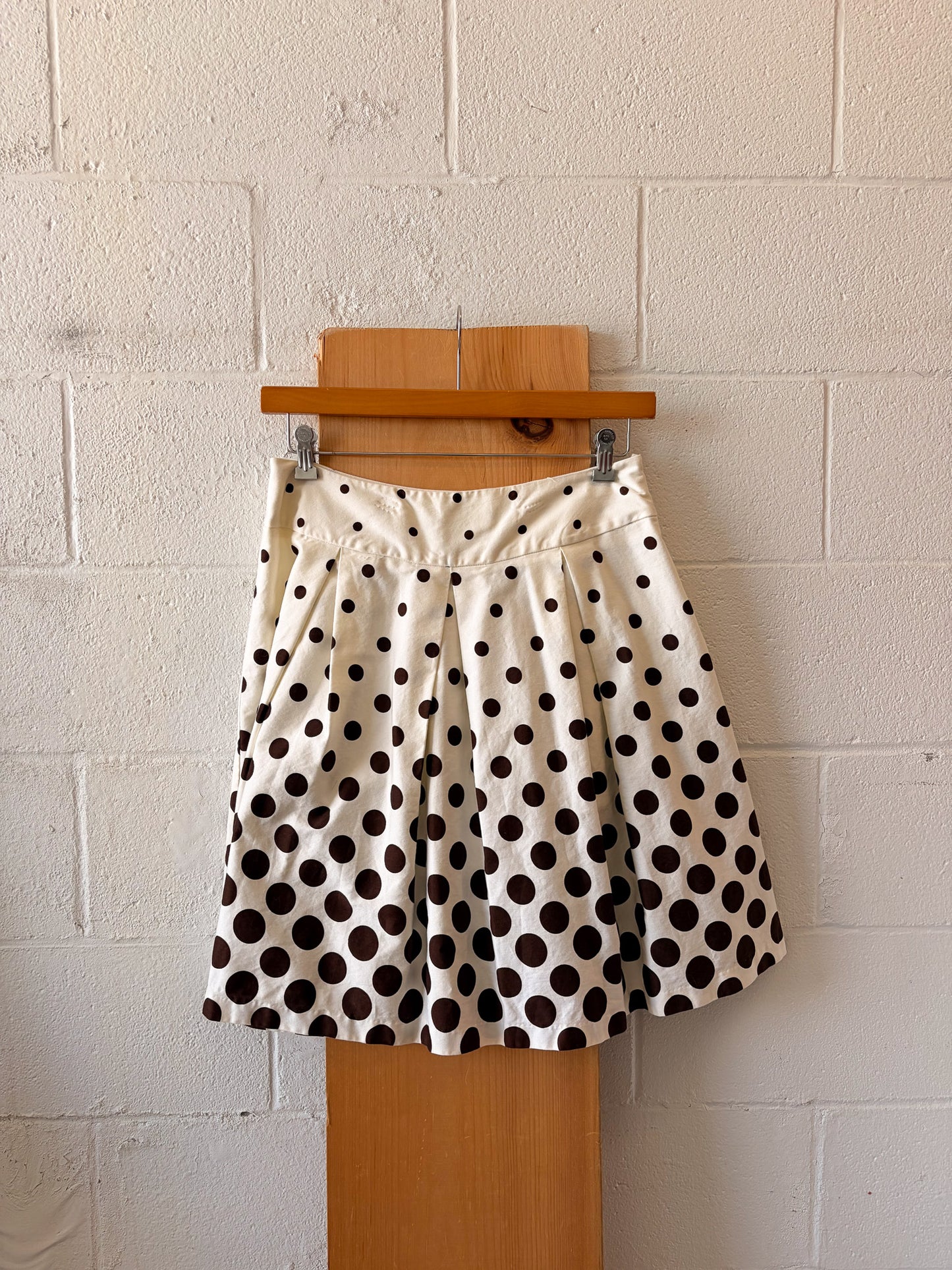 Brown & White Polka Dot Set : 12