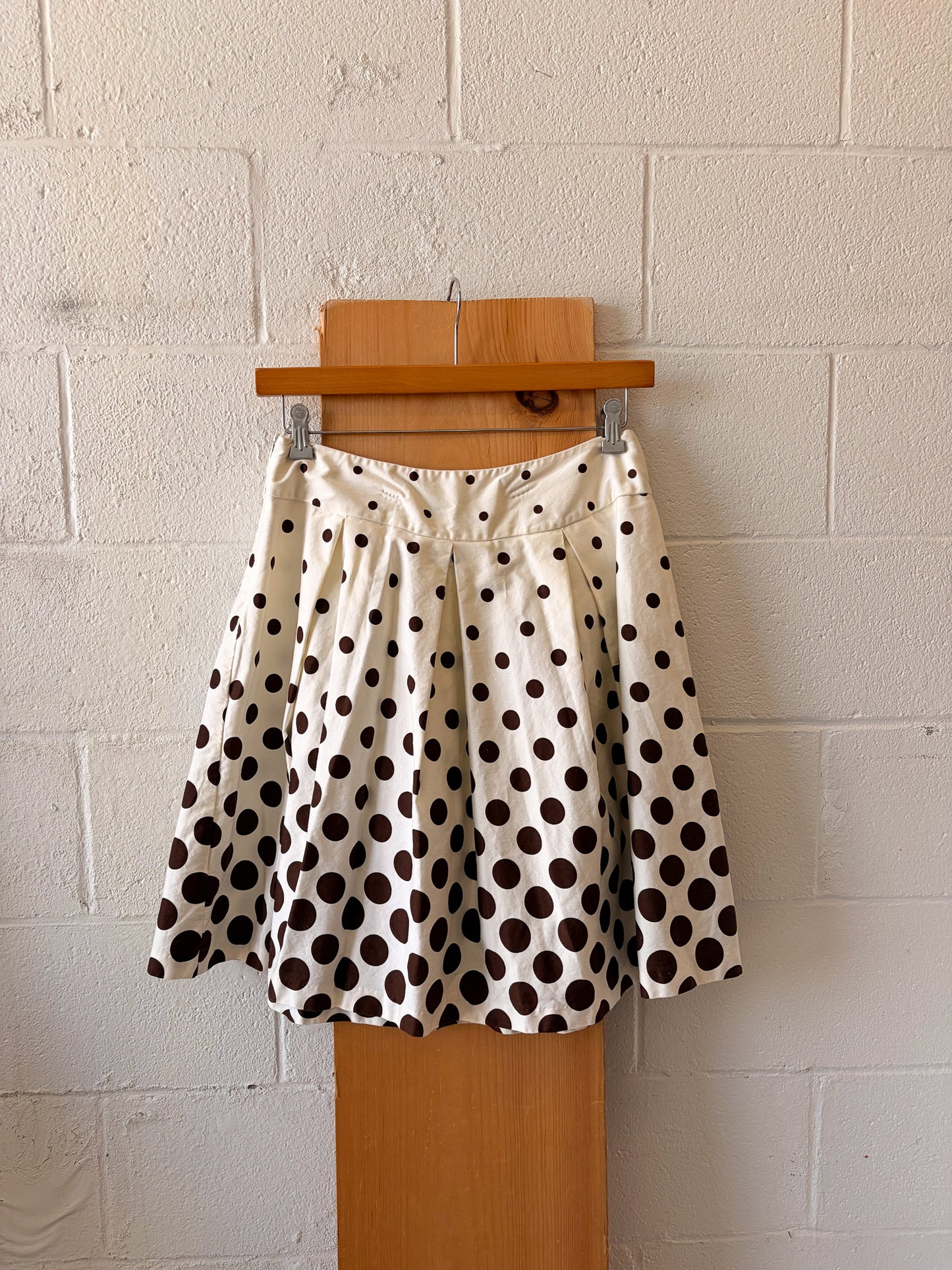 Brown & White Polka Dot Set : 12