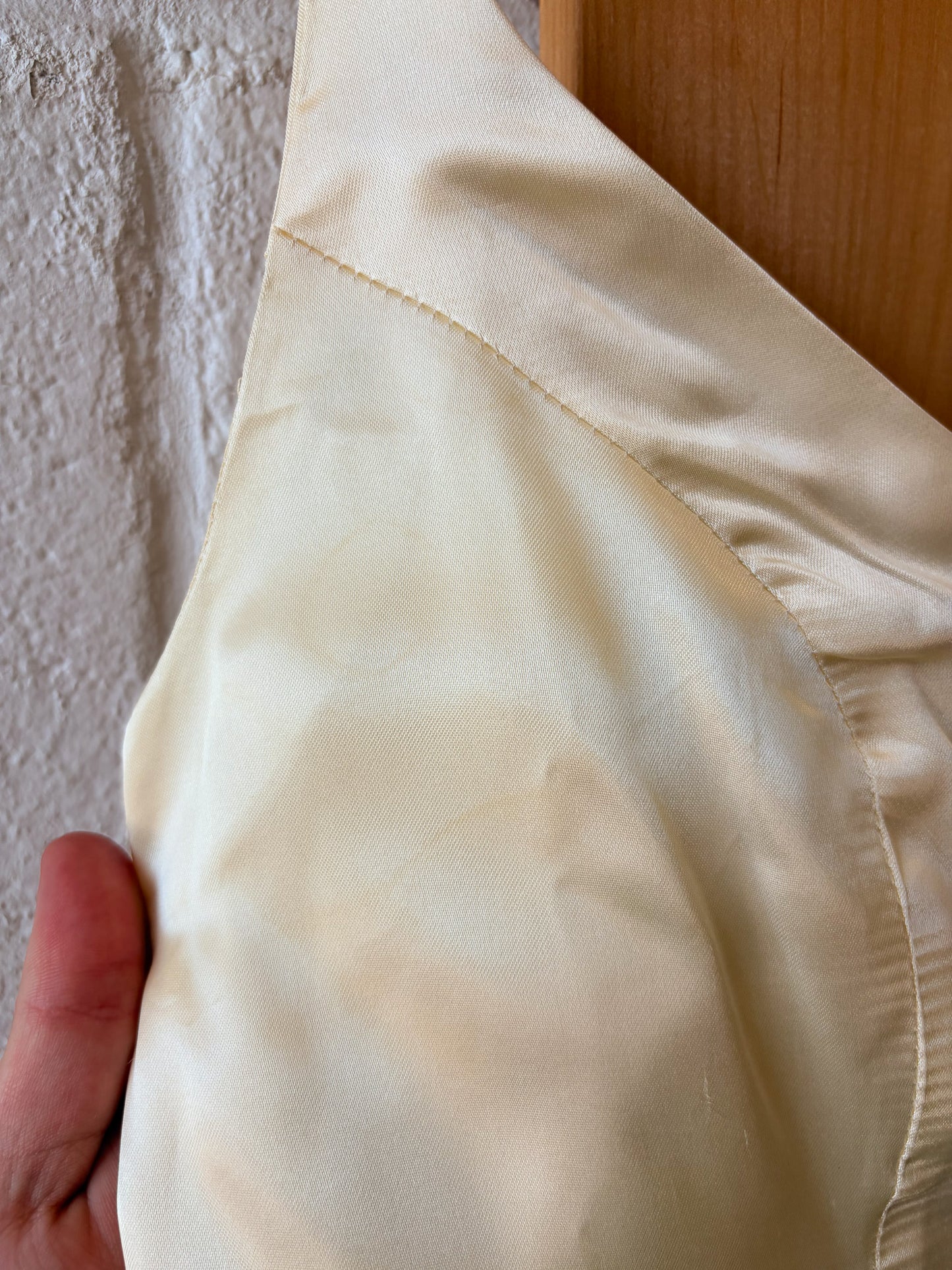 Vtg Ivory Lace Detailed Drop Waist Dress : 9/10
