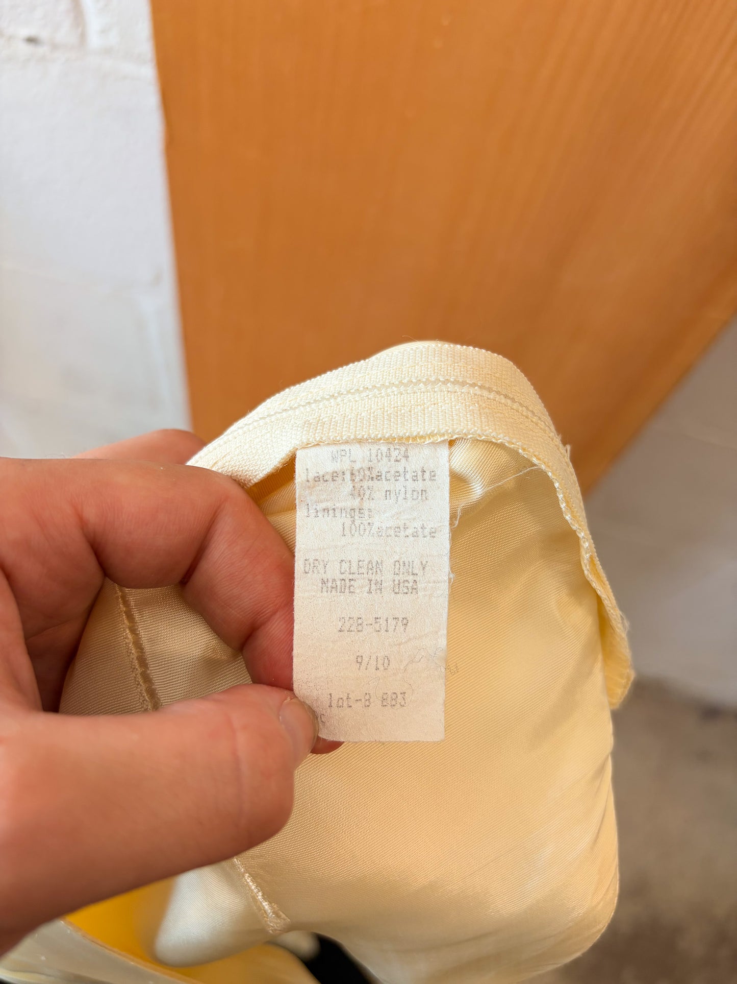 Vtg Ivory Lace Detailed Drop Waist Dress : 9/10