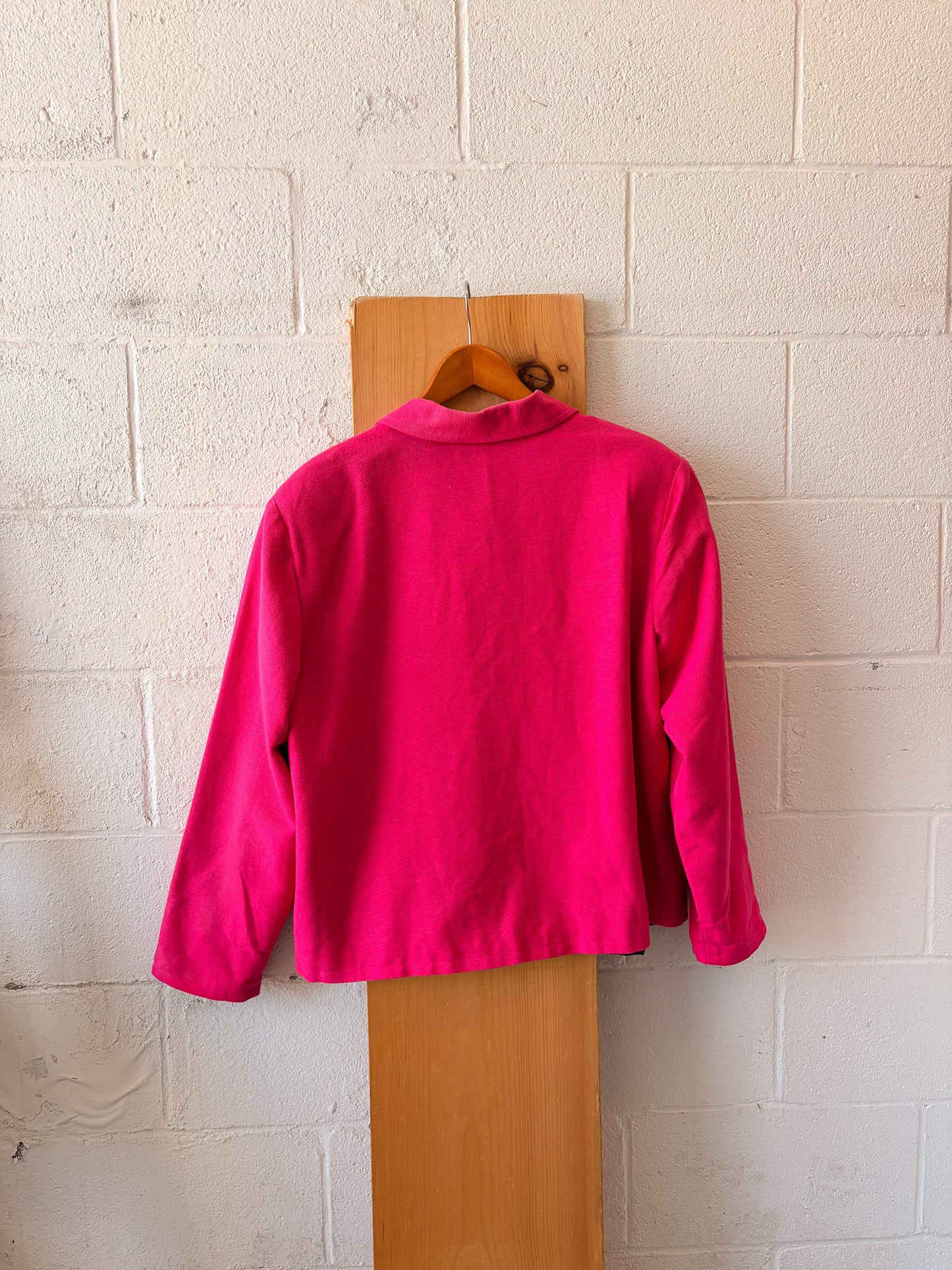 Pink Abstract Swirl Jacket : XL