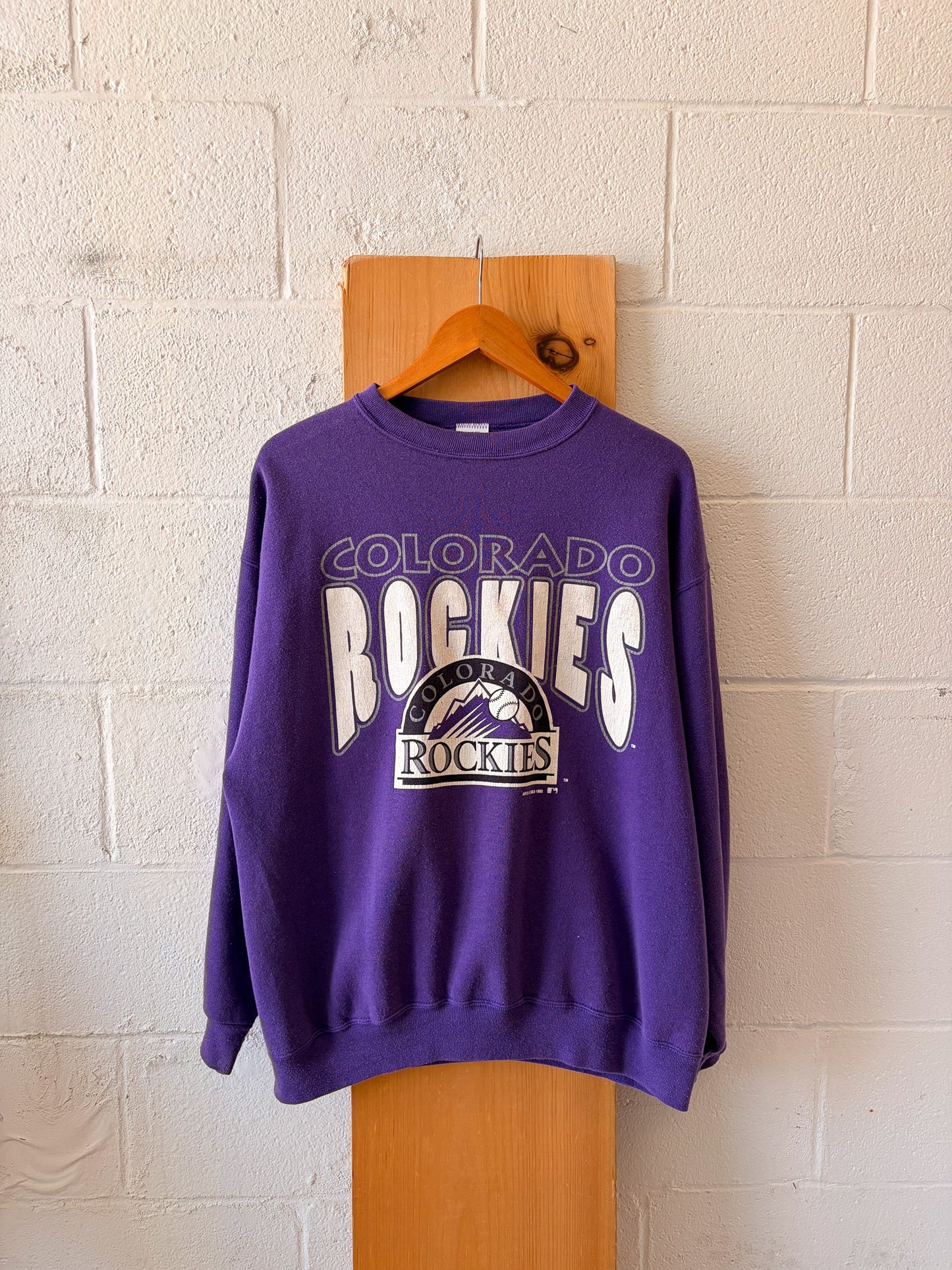 '93 Colorado Rockies Crew : XL (As Is)