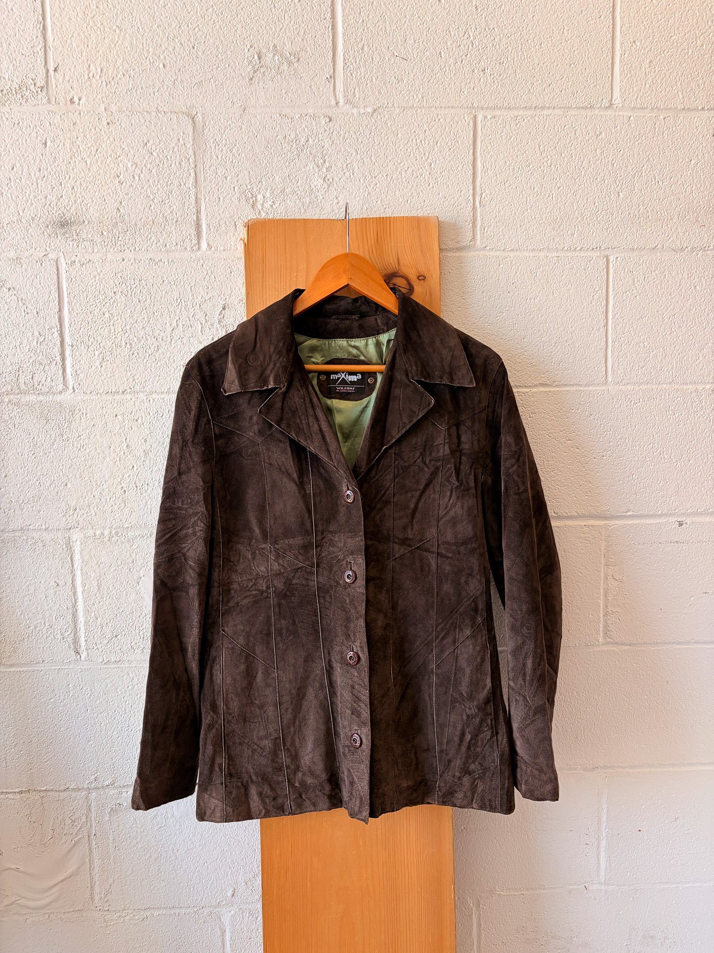 Vtg Wilson’s Maxima Brown Leather Jacket : M/L