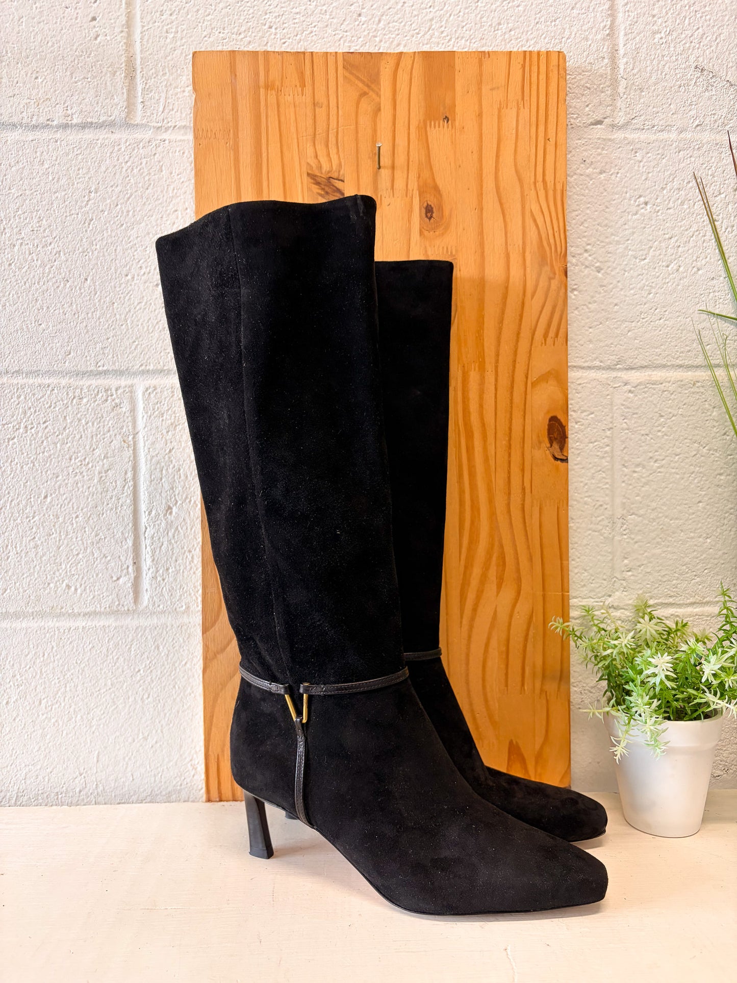 Veronica Beard Kenzie Black Knee High Boots : Size 7 (Local Pick Up Only)