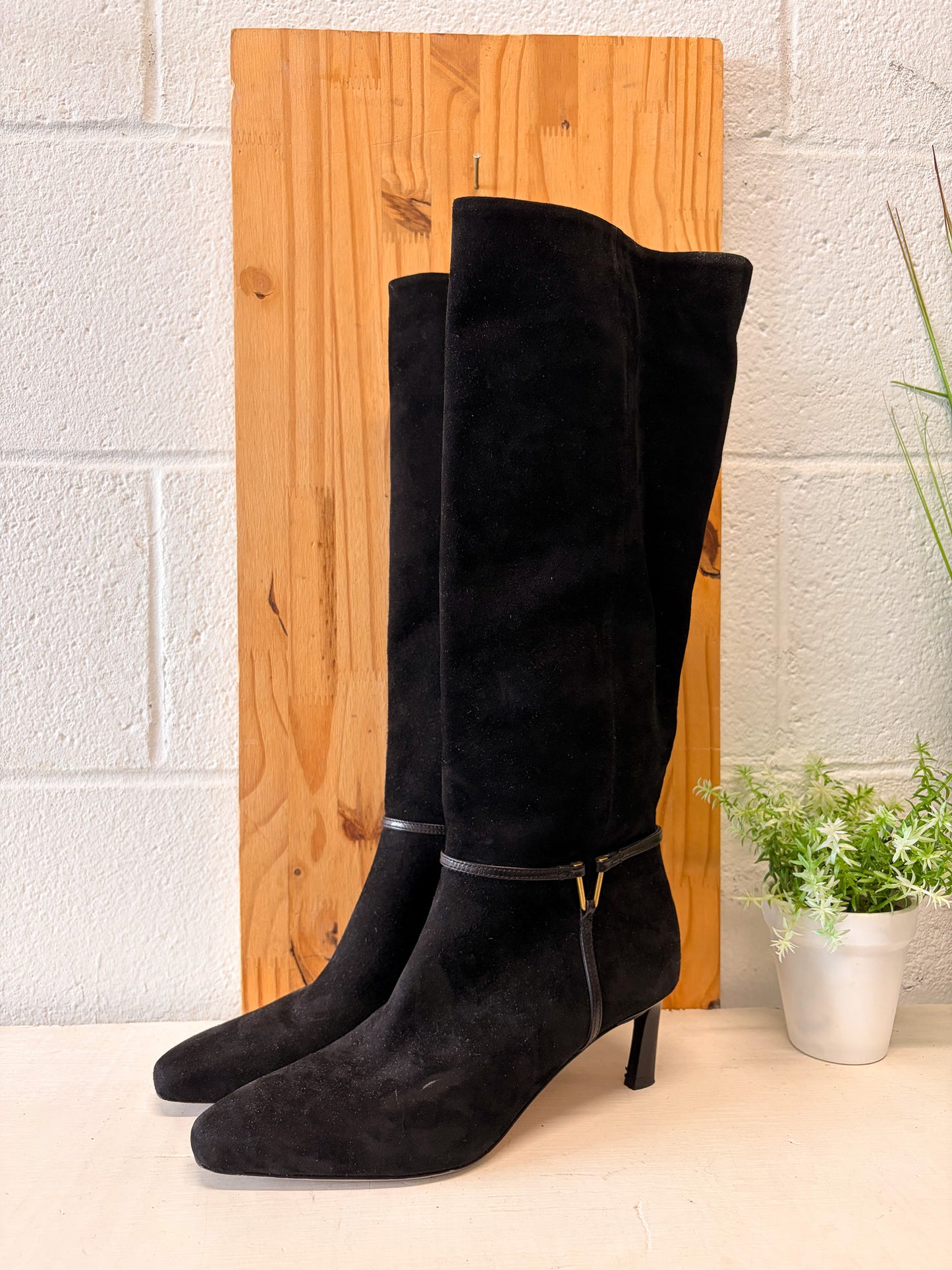 Veronica Beard Kenzie Black Knee High Boots : Size 7 (Local Pick Up Only)