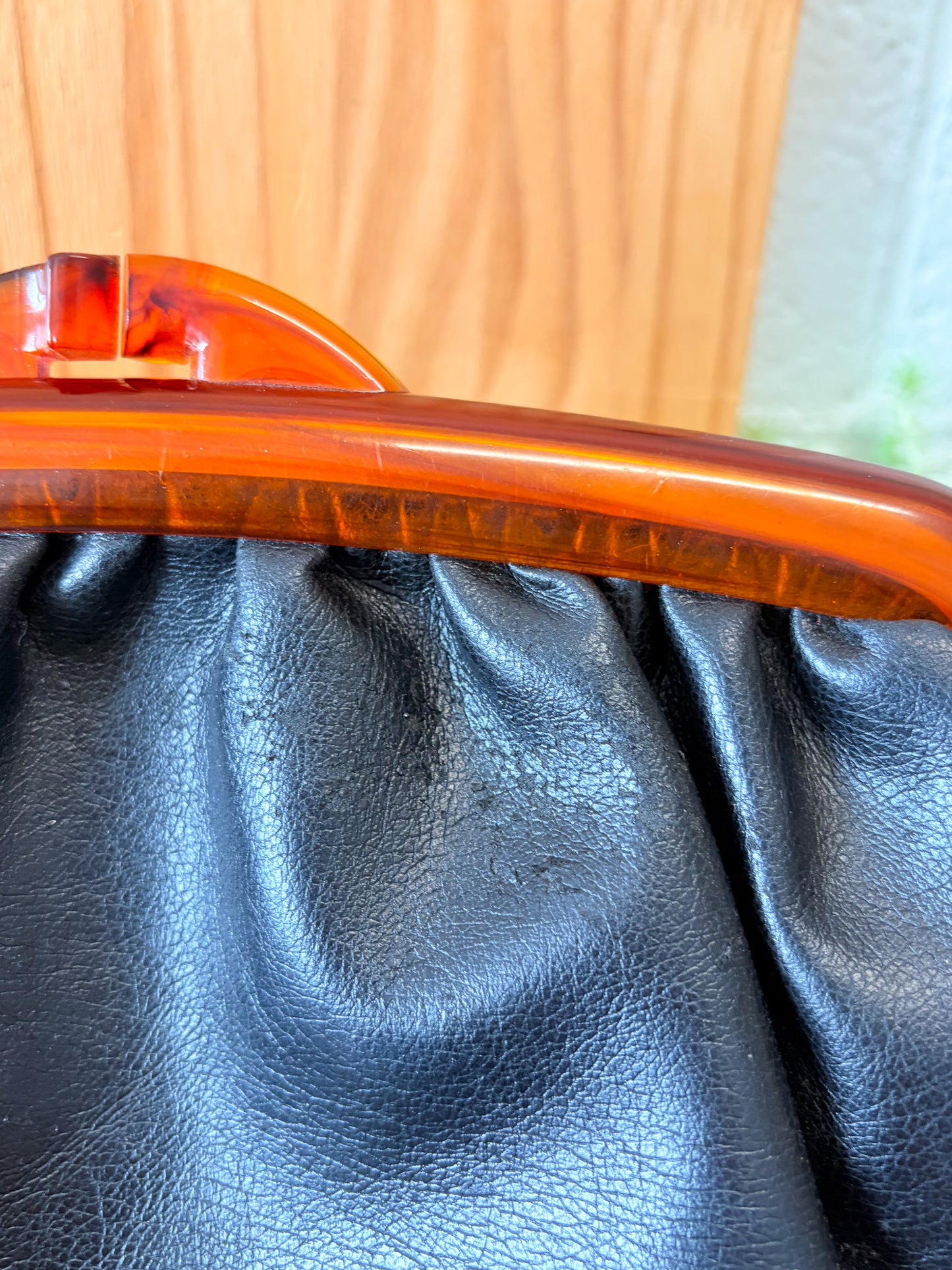 Vtg Black Clutch