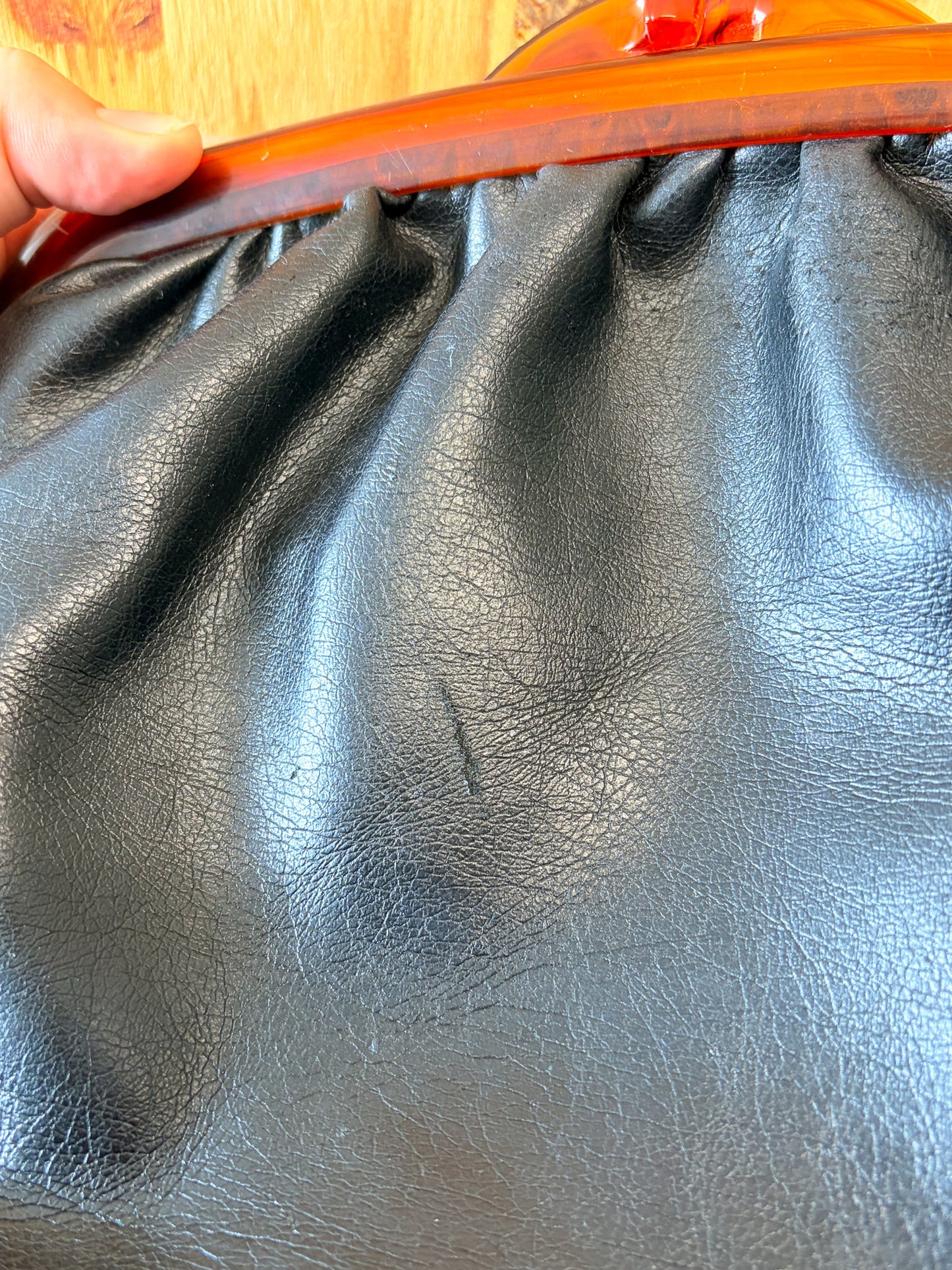 Vtg Black Clutch