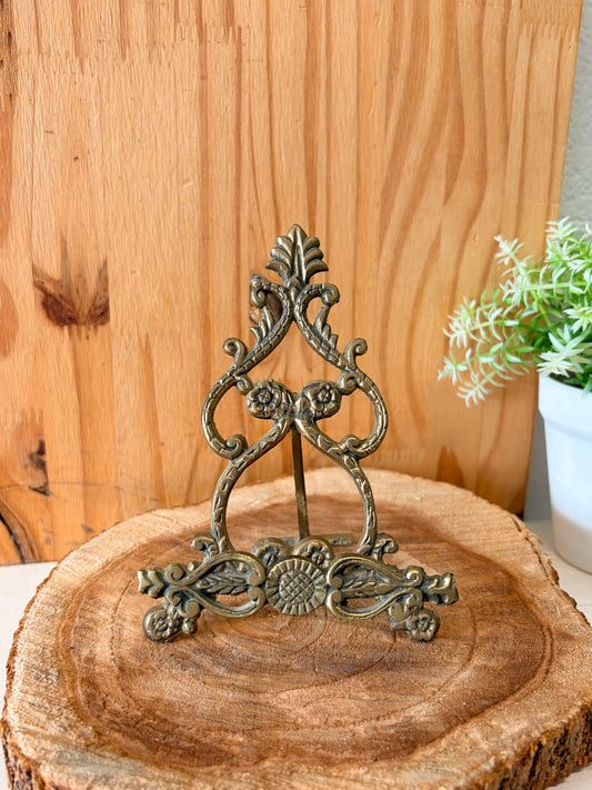 Little Ornate Metal Table Top Easel