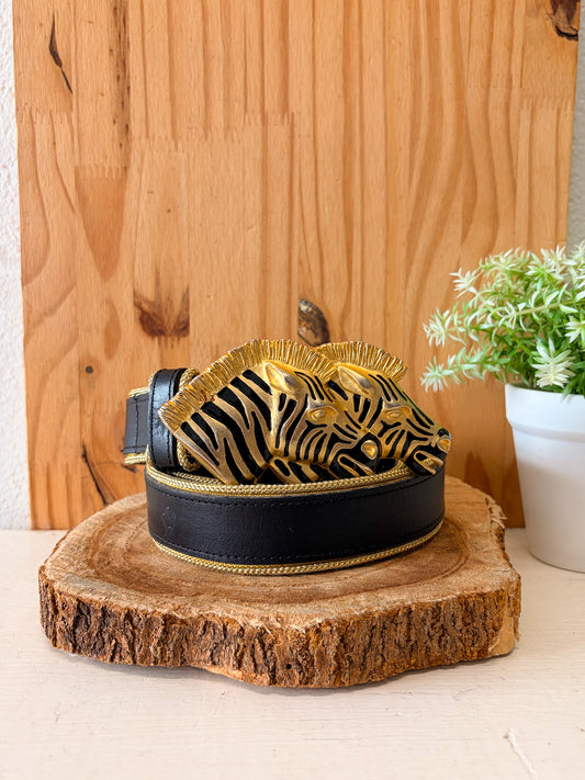 Doncaster Double Zebra Belt (As Is) : L