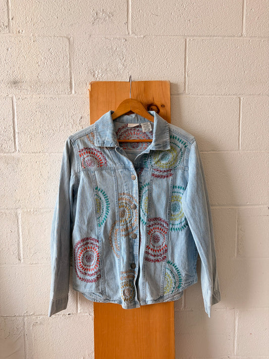 Embroidered Denim Jacket : S