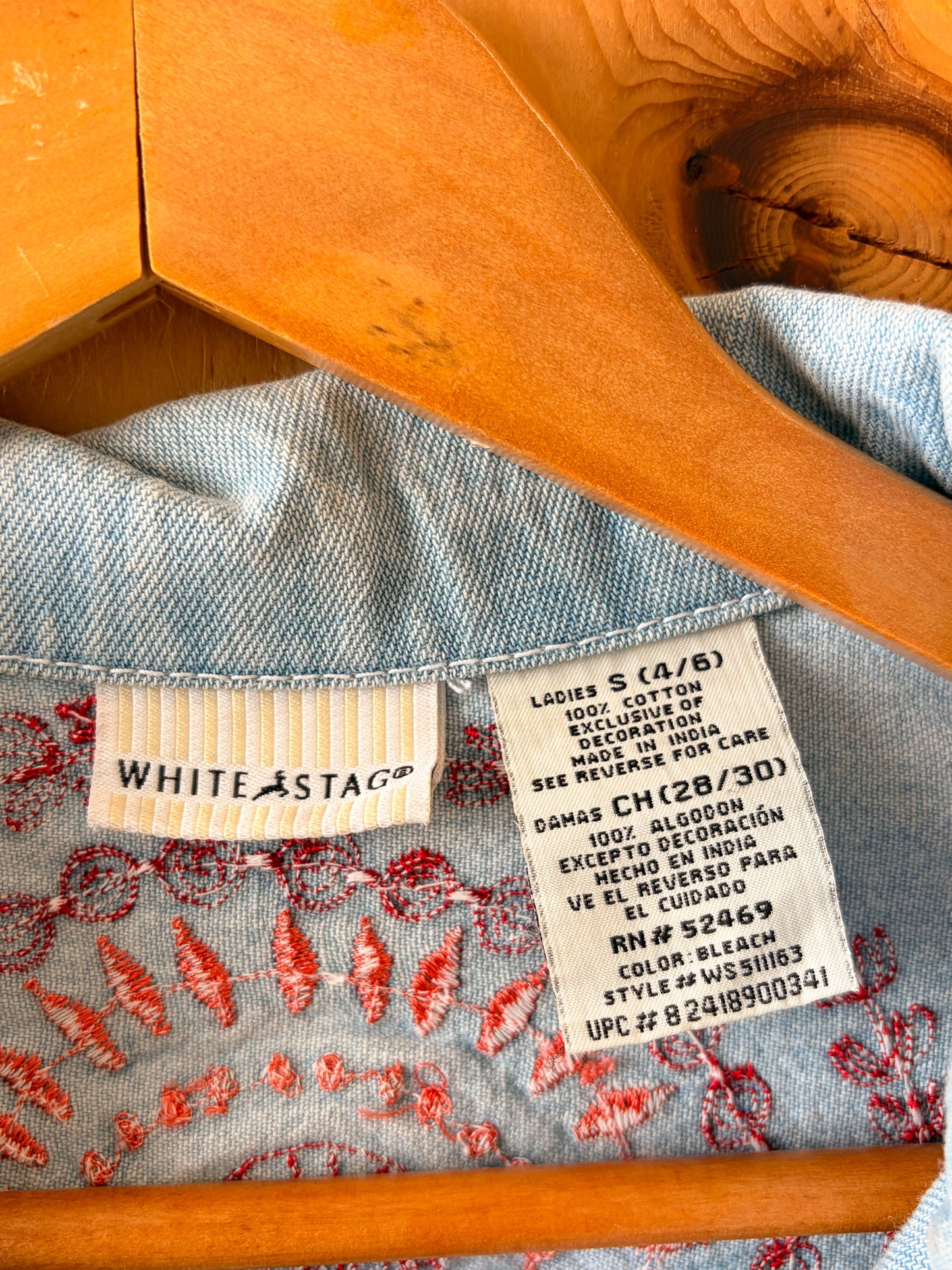 Embroidered Denim Jacket : S