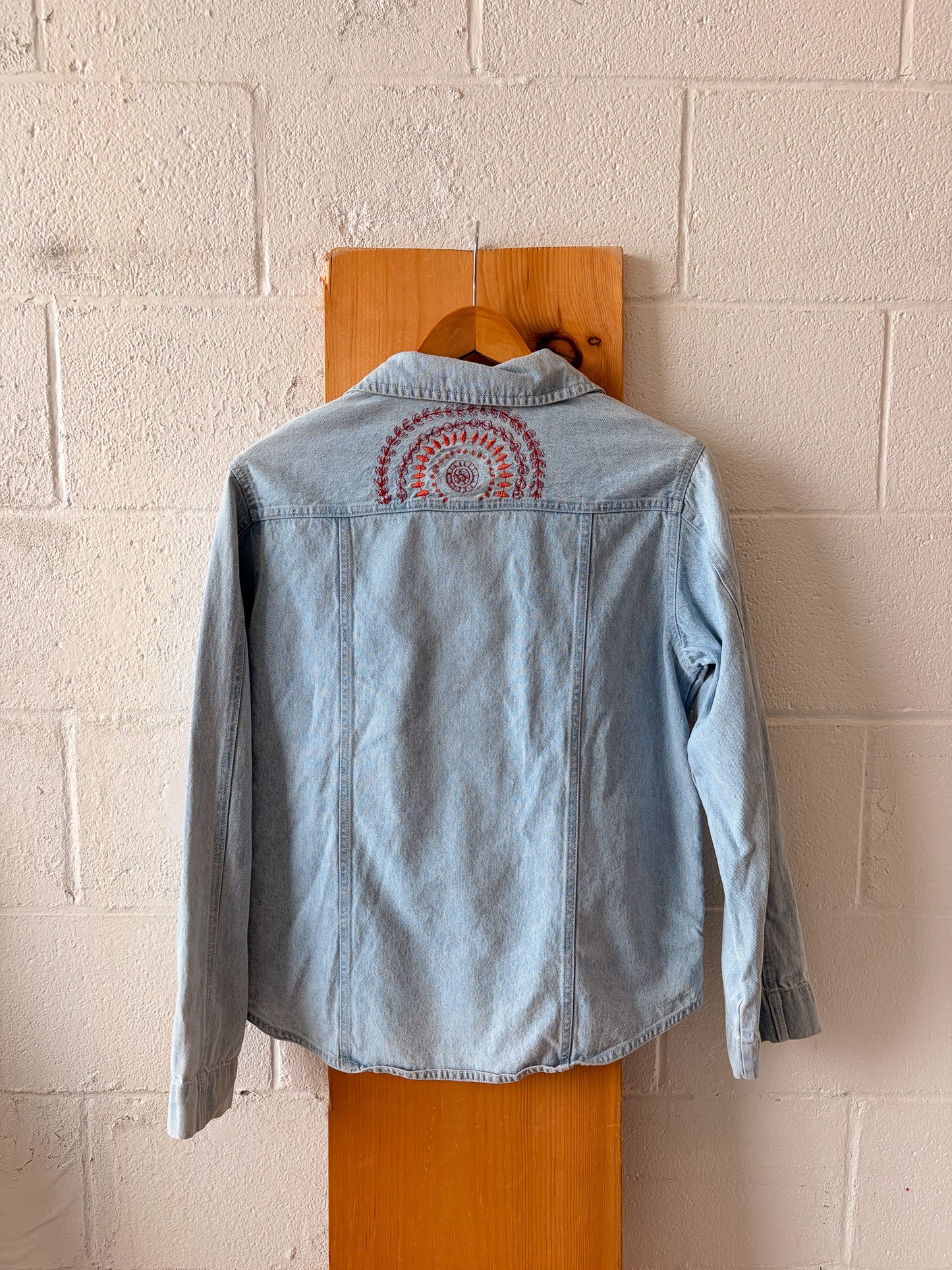 Embroidered Denim Jacket : S
