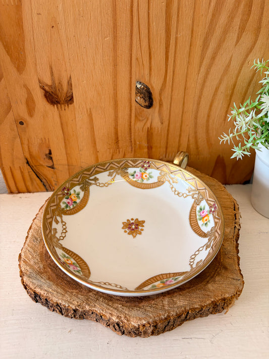 Vtg Floral Porcelain Dish (Local Pick Up Only)