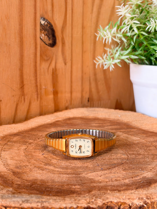 Gold Tone Timex Watch (Untested)