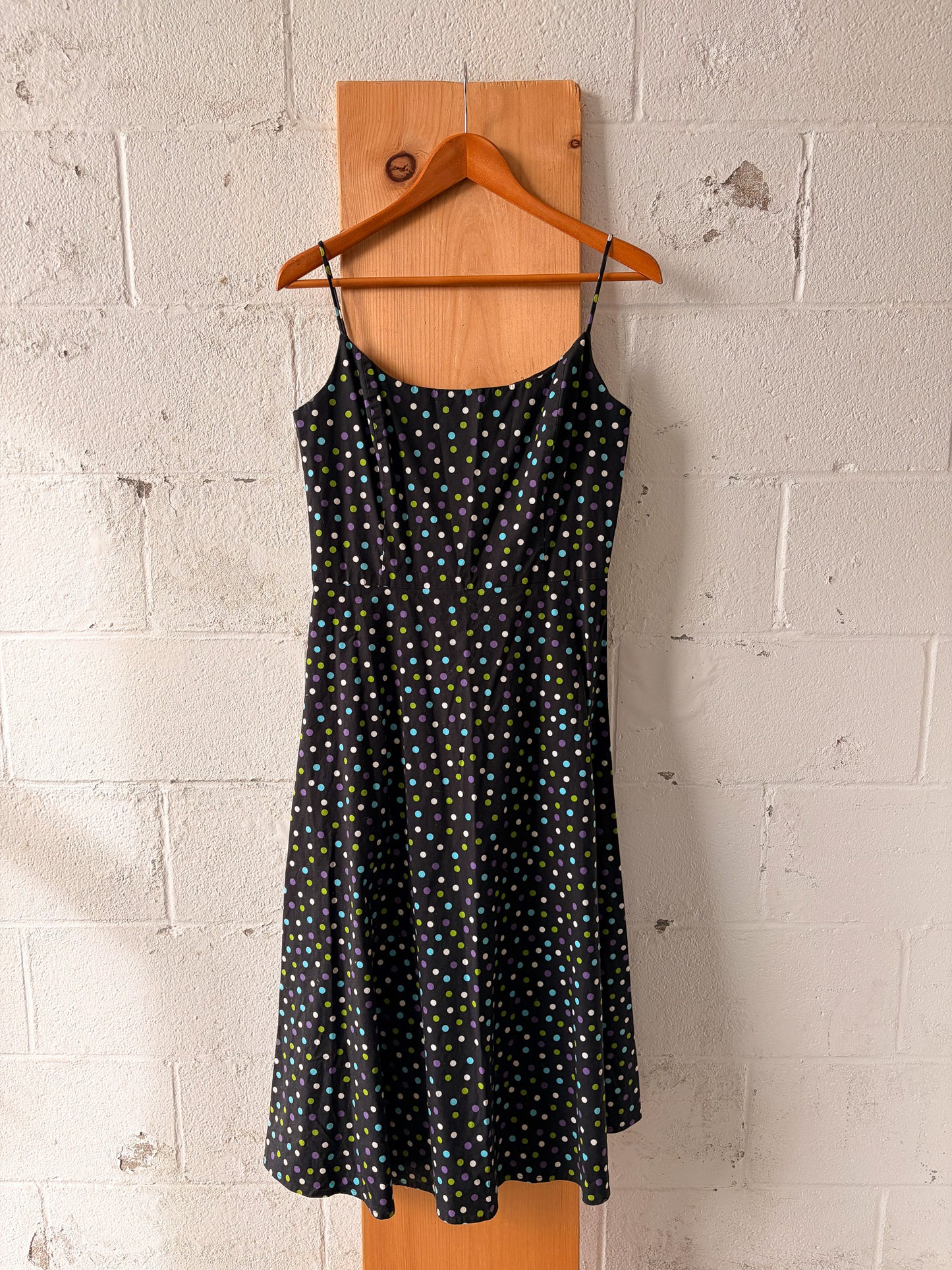 Vtg Polka Dot Dress : M