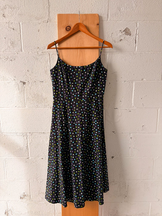 Vtg Polka Dot Dress : M