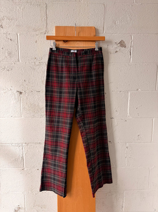Vtg Plaid Trousers : 32"W