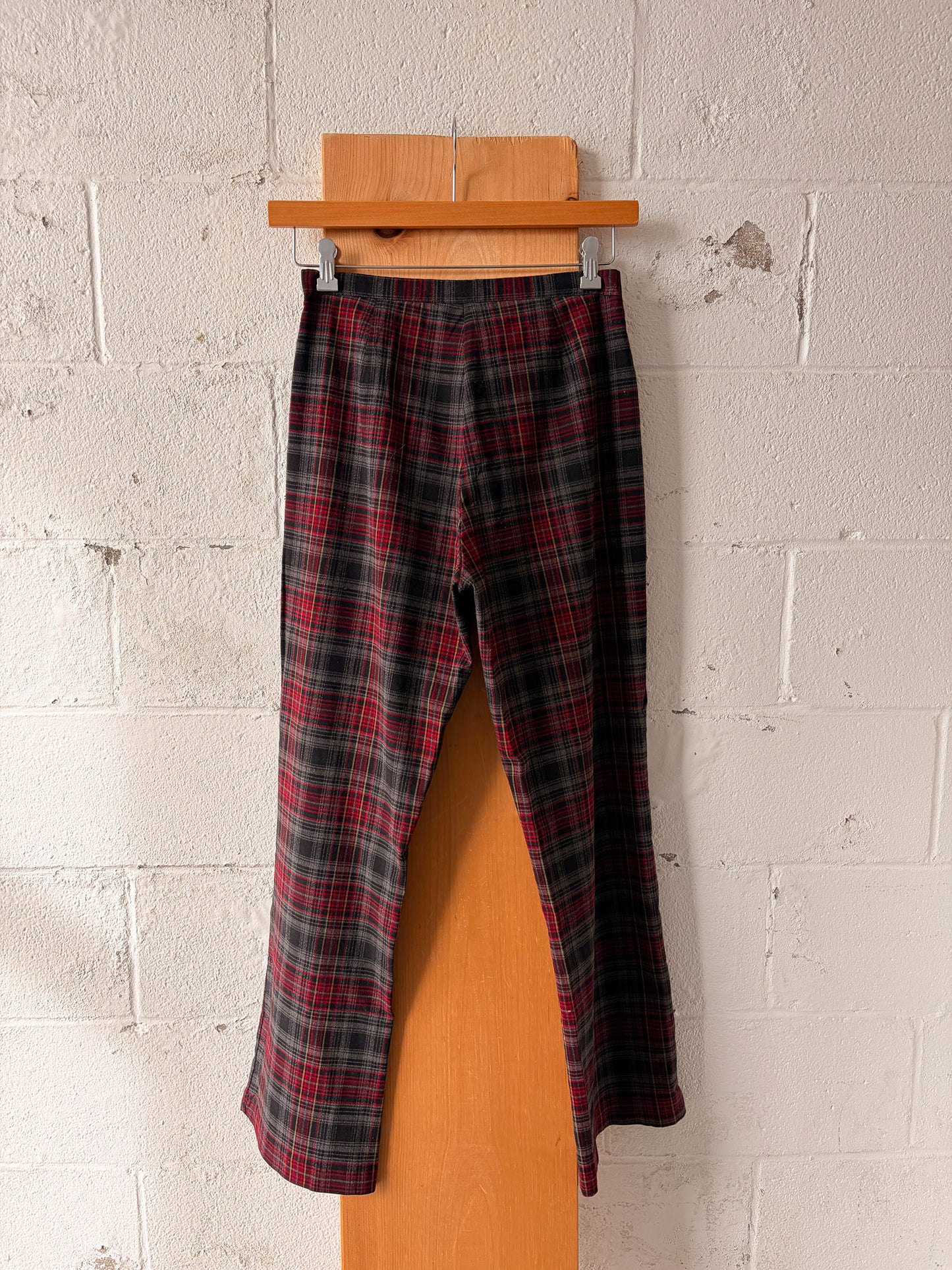 Vtg Plaid Trousers : 32"W