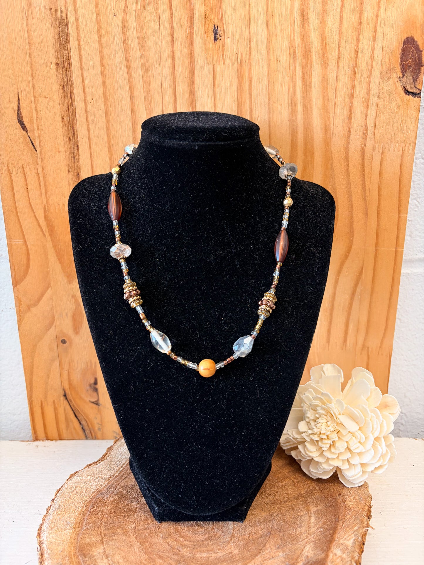 Neutral Beaded Necklace