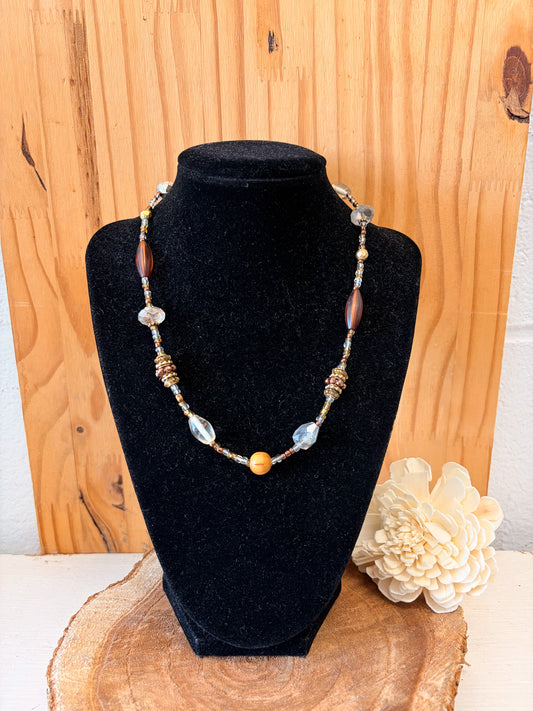 Neutral Beaded Necklace