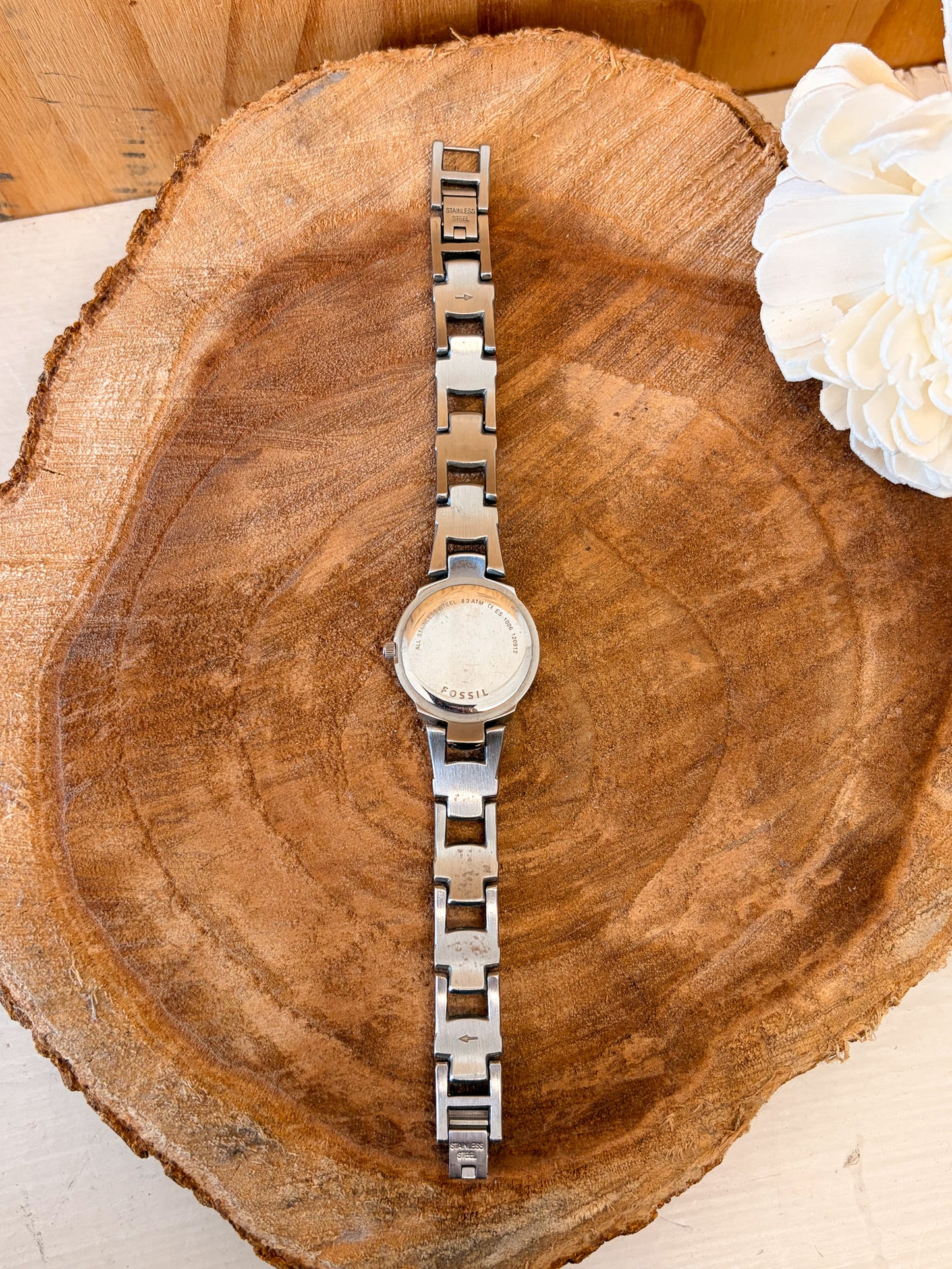 Silver Tone Fossil Watch (Untested)