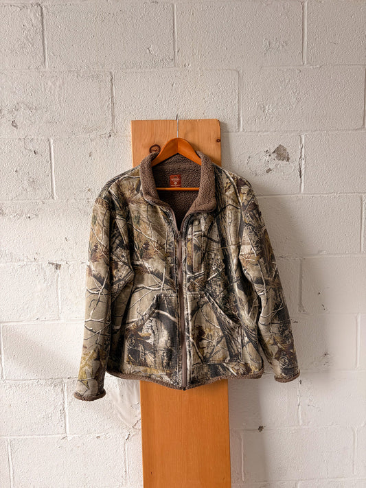Sherpa Lined Camo Jacket : L