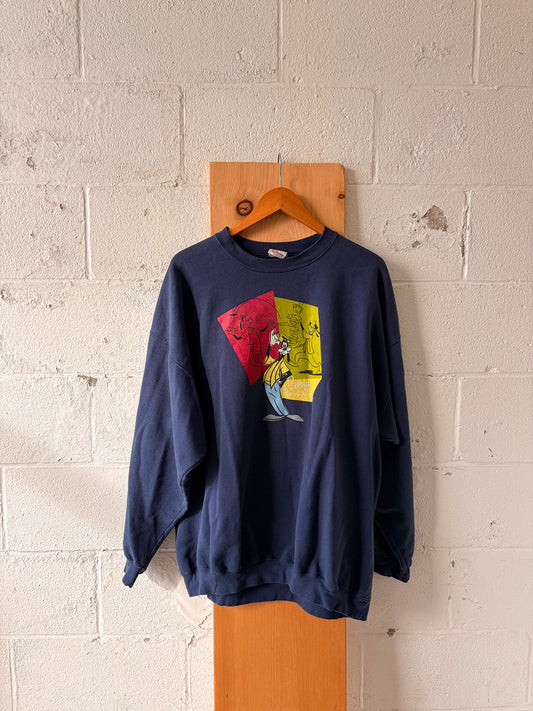 Vtg Goofy Crewneck : 2XL