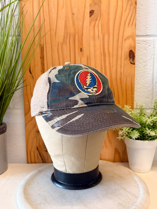 Grateful Dead Camo Trucker Cap