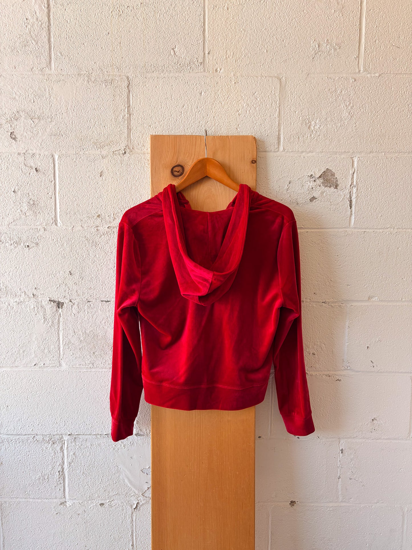Red Juicy Velour Hoodie : L