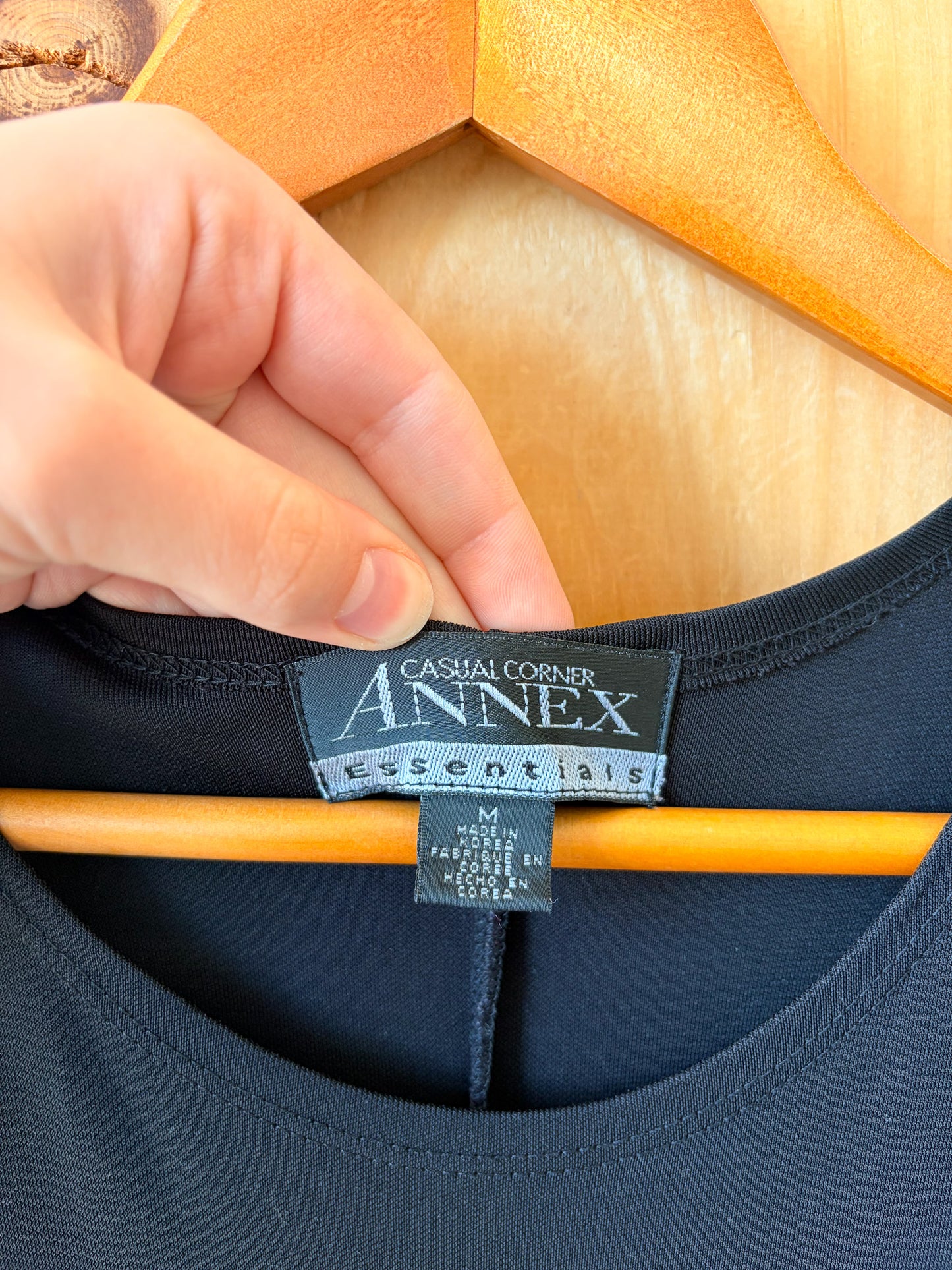 Classic Black Vtg Maxi Dress : M