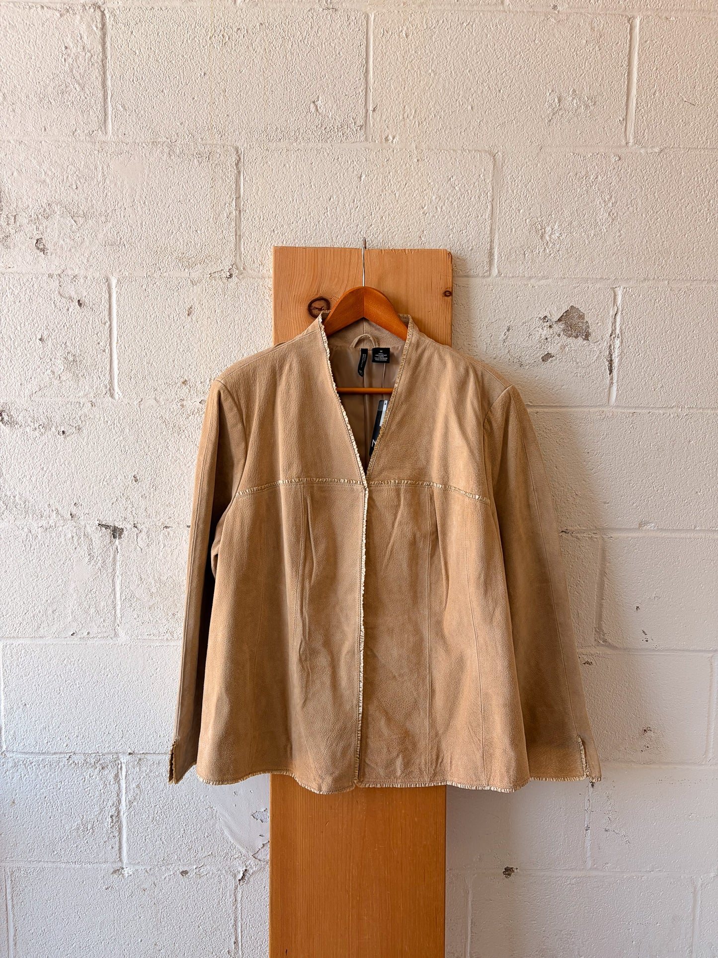 NWT Suede Khaki Jacket : 1X