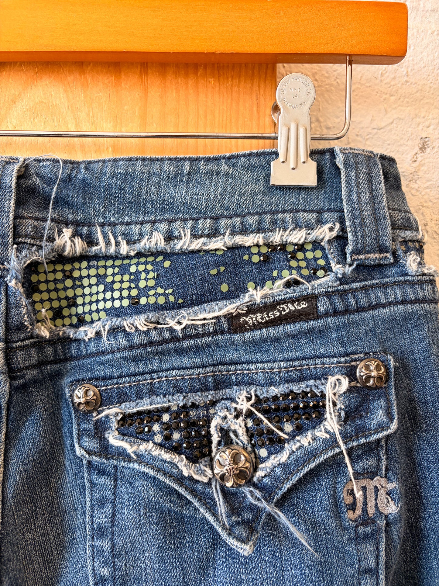 Embellished Miss Me Jeans : 34"W (As Is)