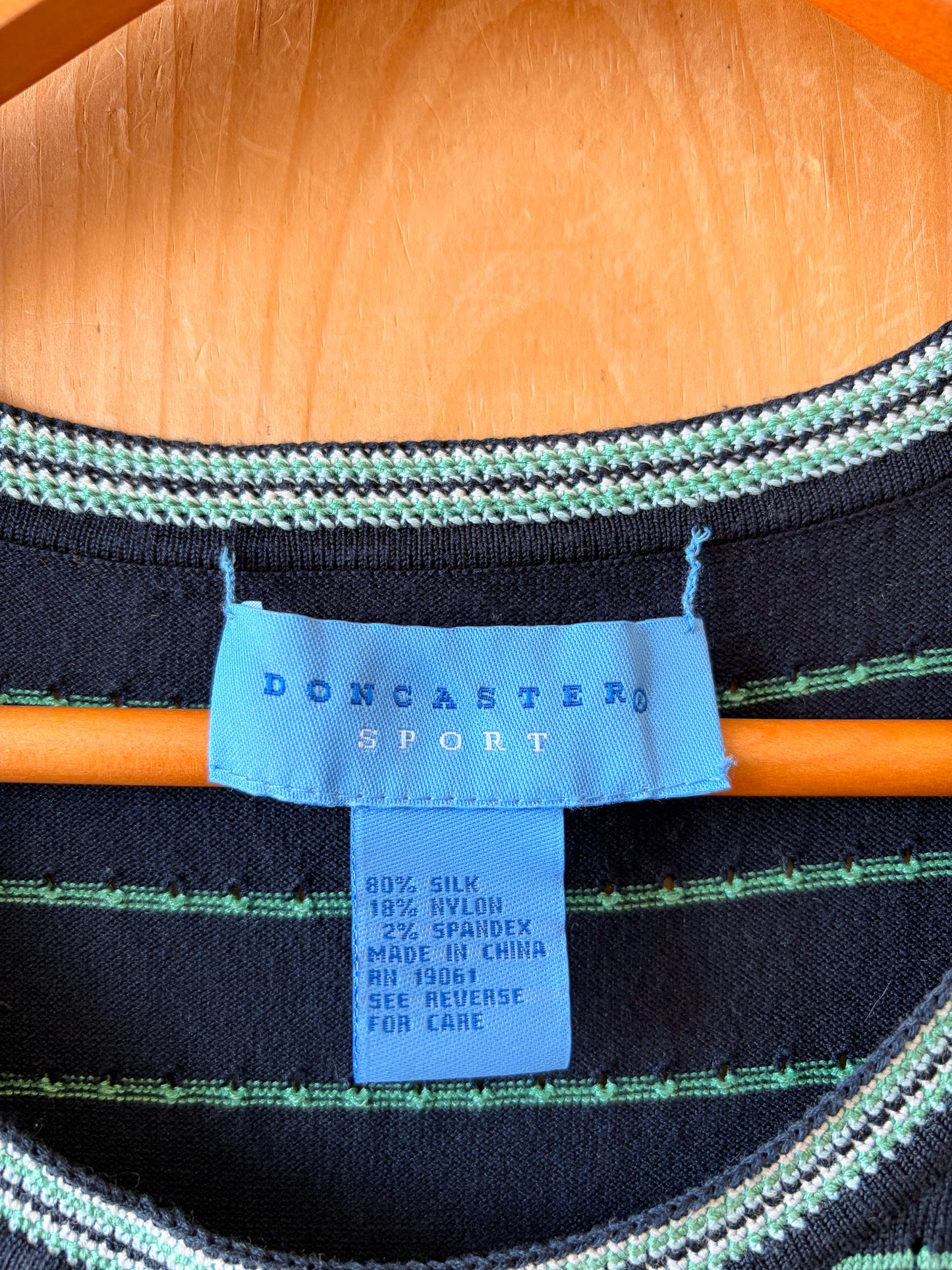 Vtg Striped Navy Tank : XL