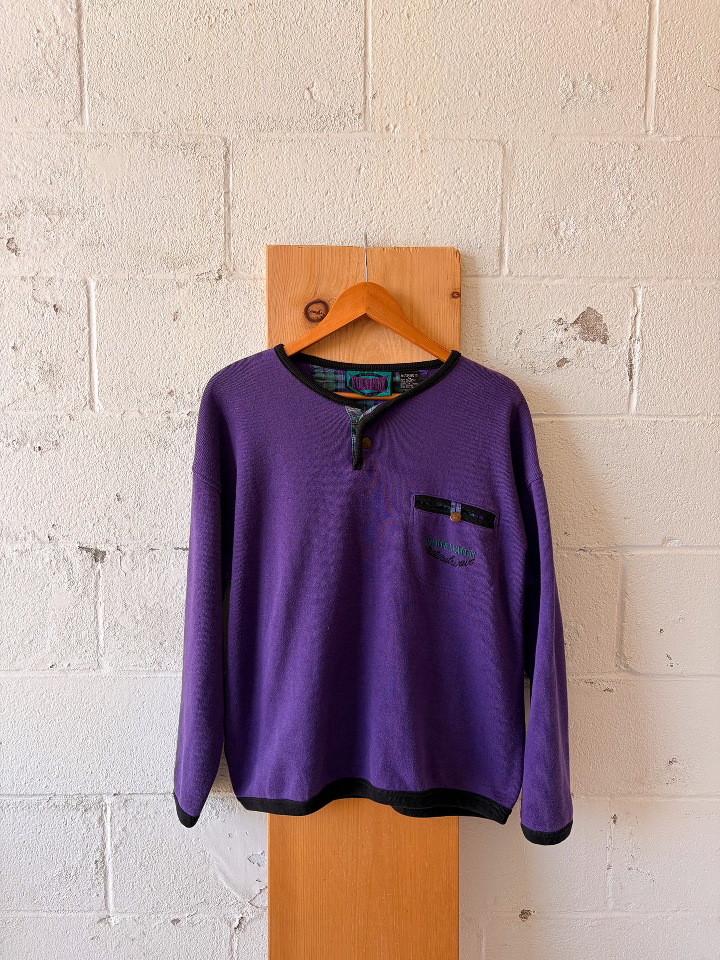 Vtg Purple Gitano Pullover : L
