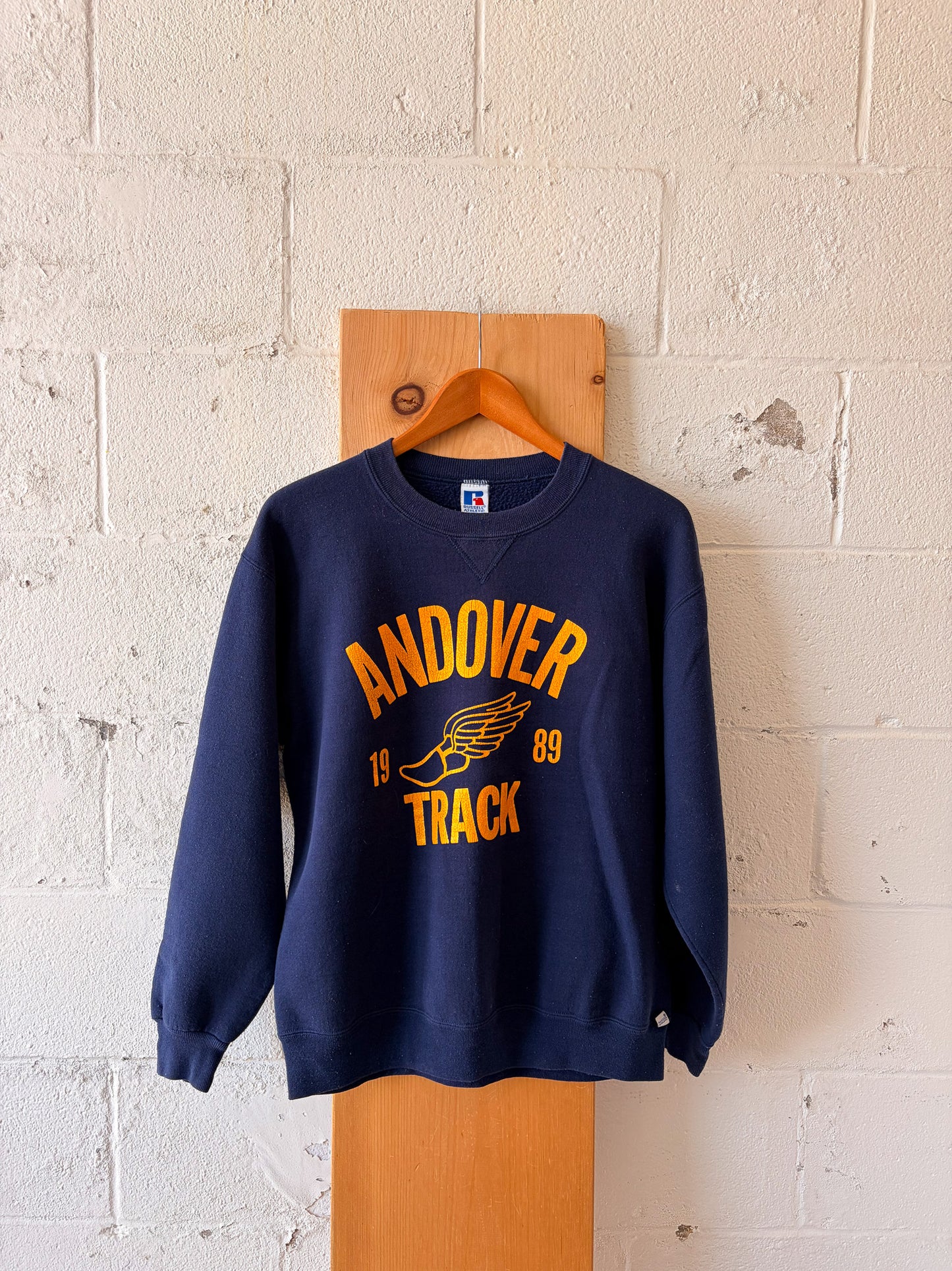 Vtg 1989 Andover Track Crewneck : L
