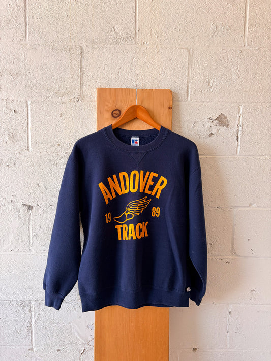 Vtg 1989 Andover Track Crewneck : L
