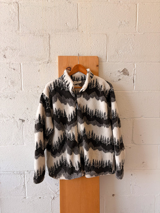 Vtg Winter Tree-Line Sherpa : XL