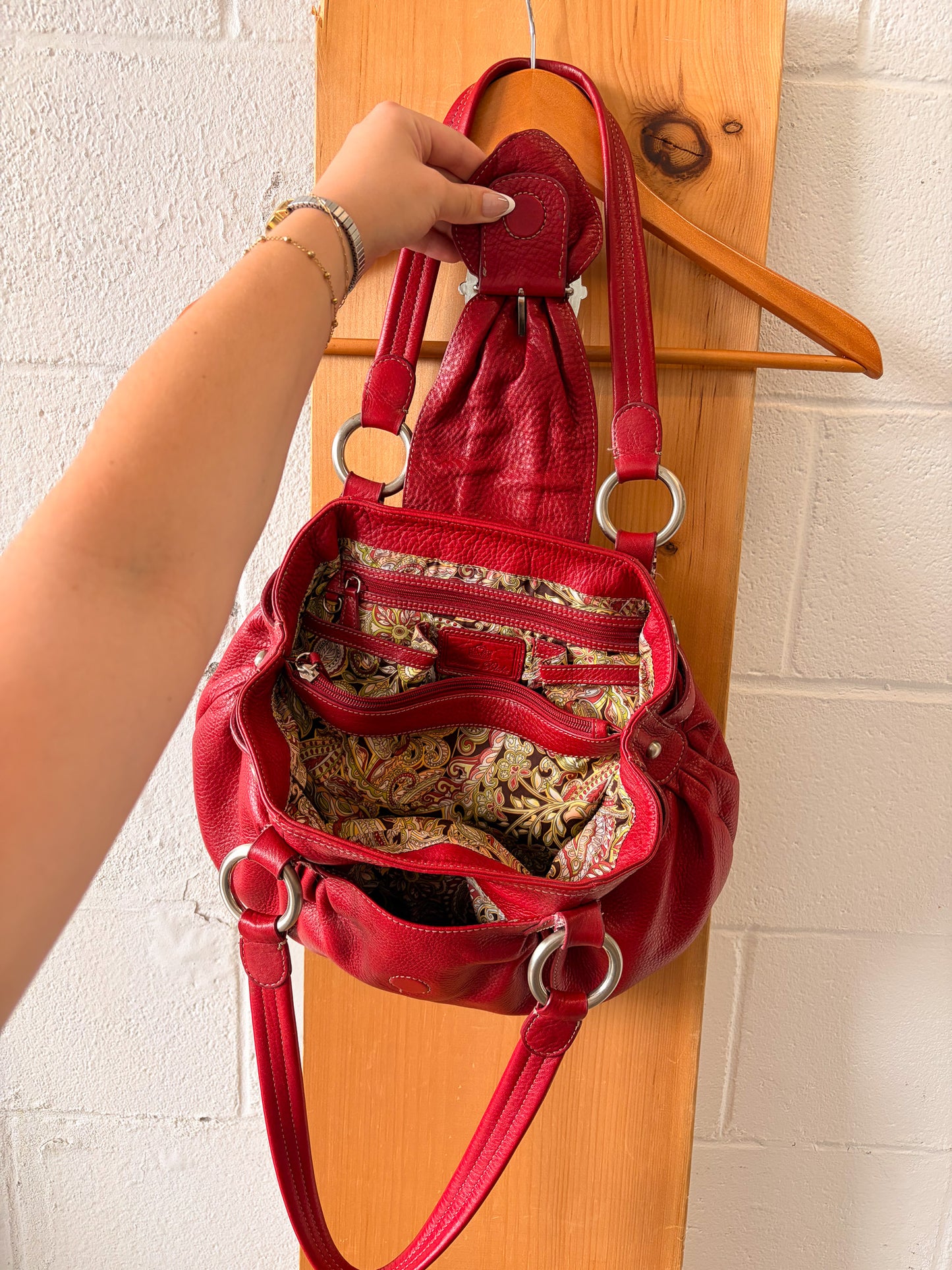 Scarlett Blake Red Leather Purse