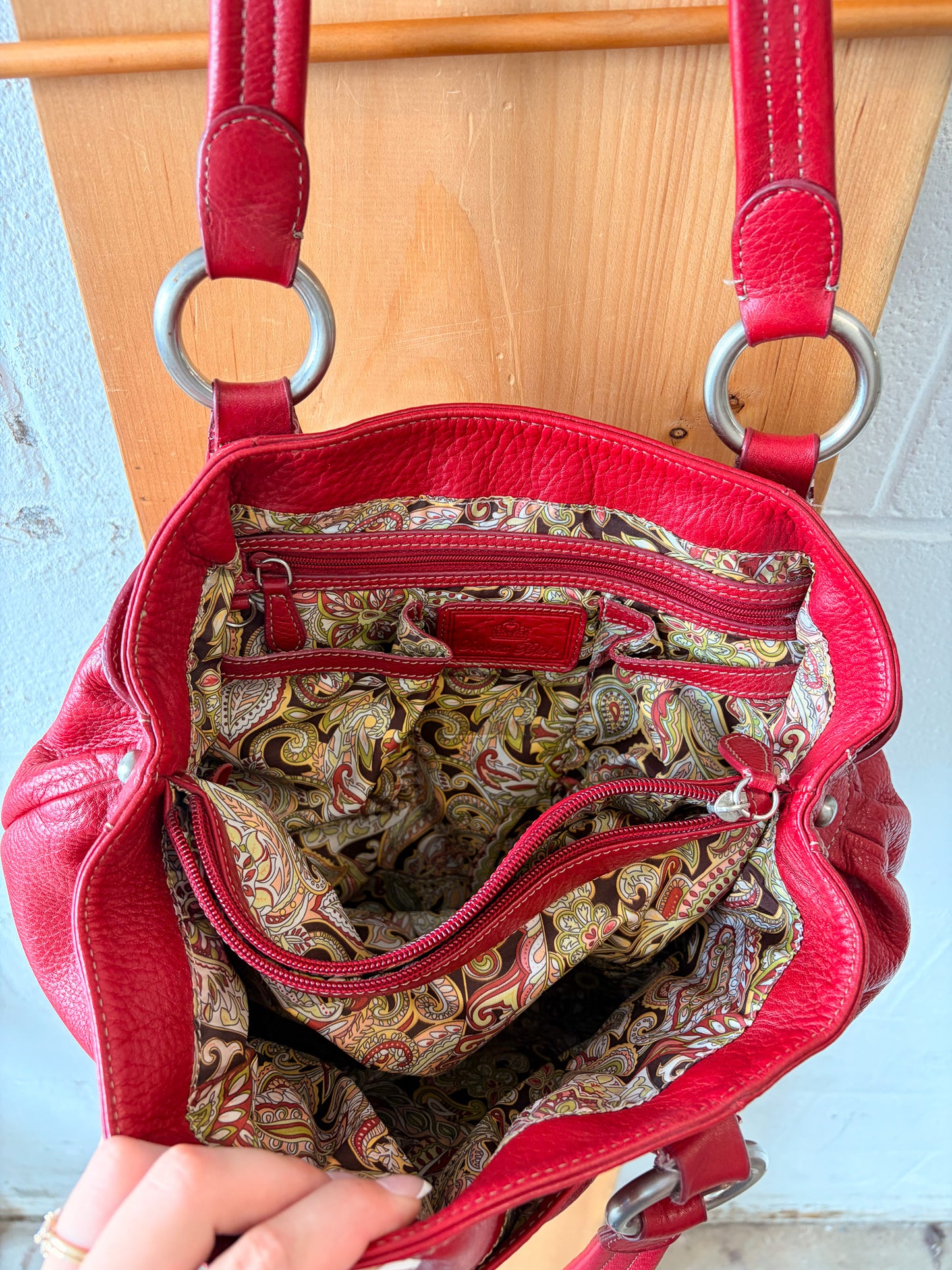 Scarlett Blake Red Leather Purse