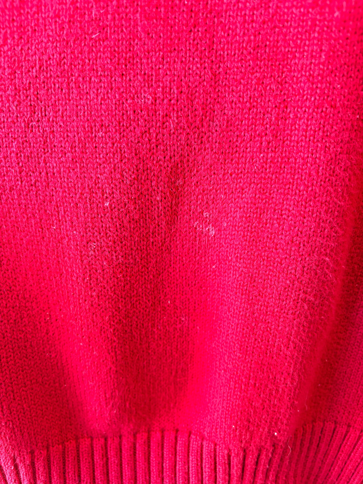 Ralph Lauren Red Knit Quarter Zip : XXL