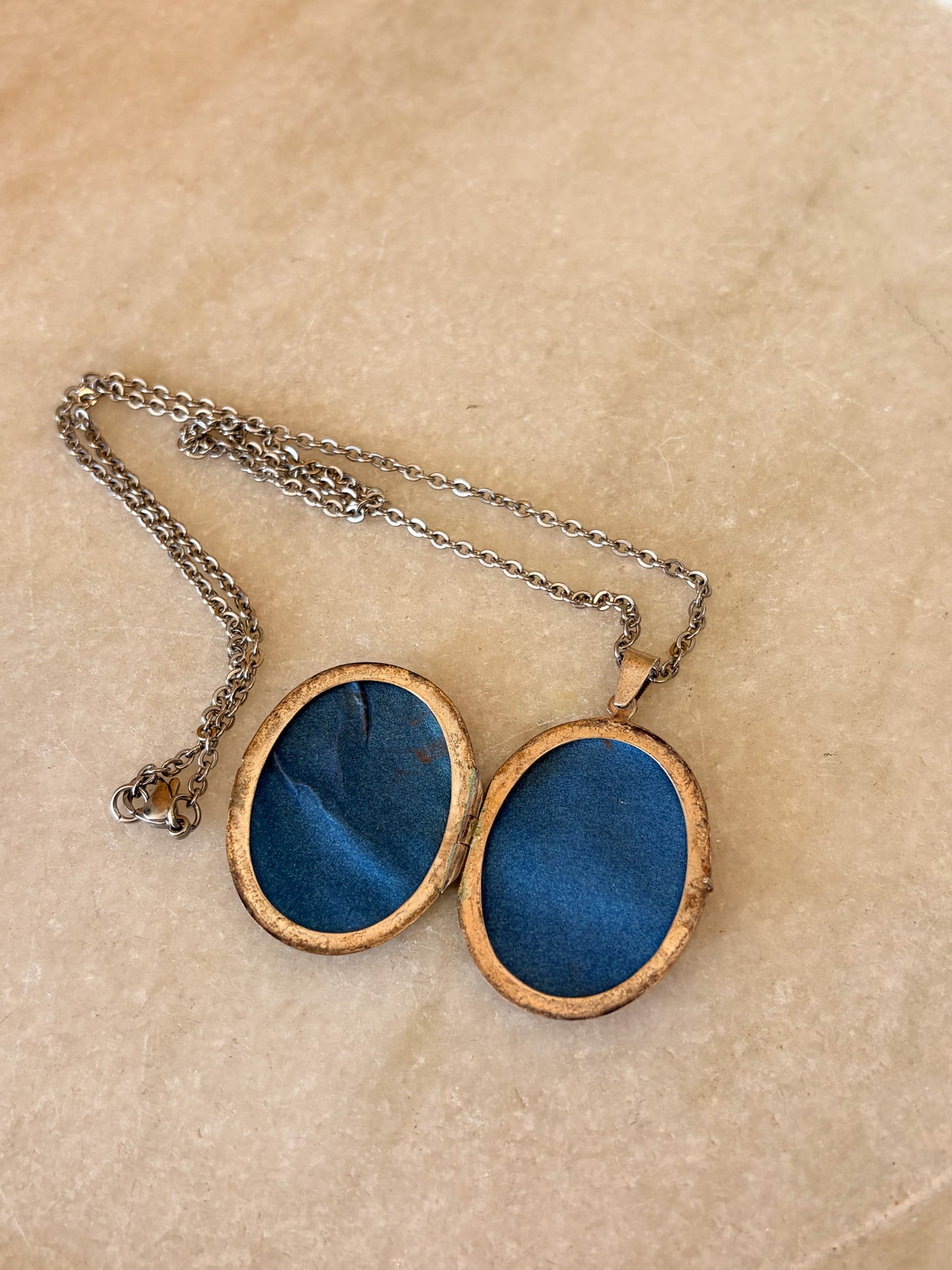 Vtg 925 Locket Necklace