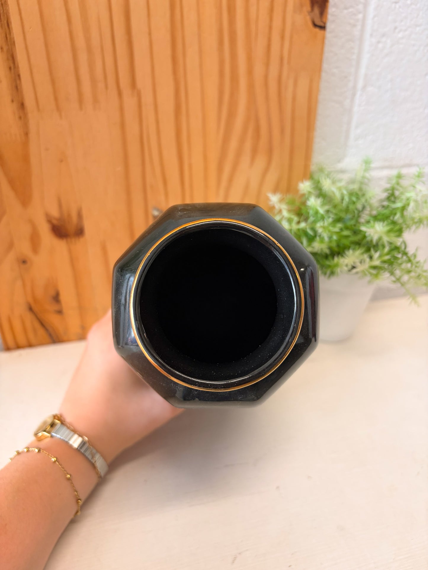 Vtg Made in Japan Floral Vase (Local Pick Up Only)