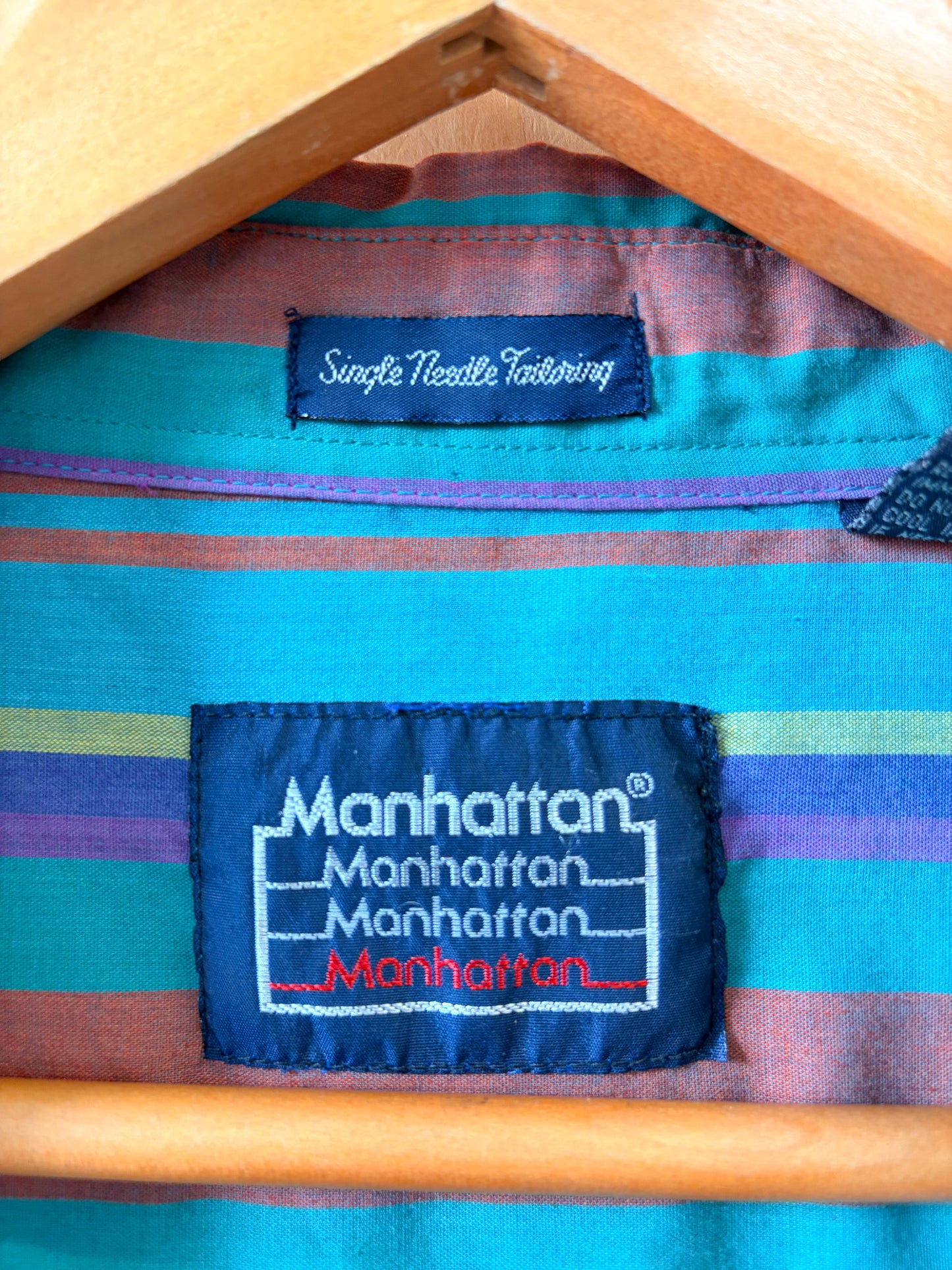 Vtg Striped Button Down : L